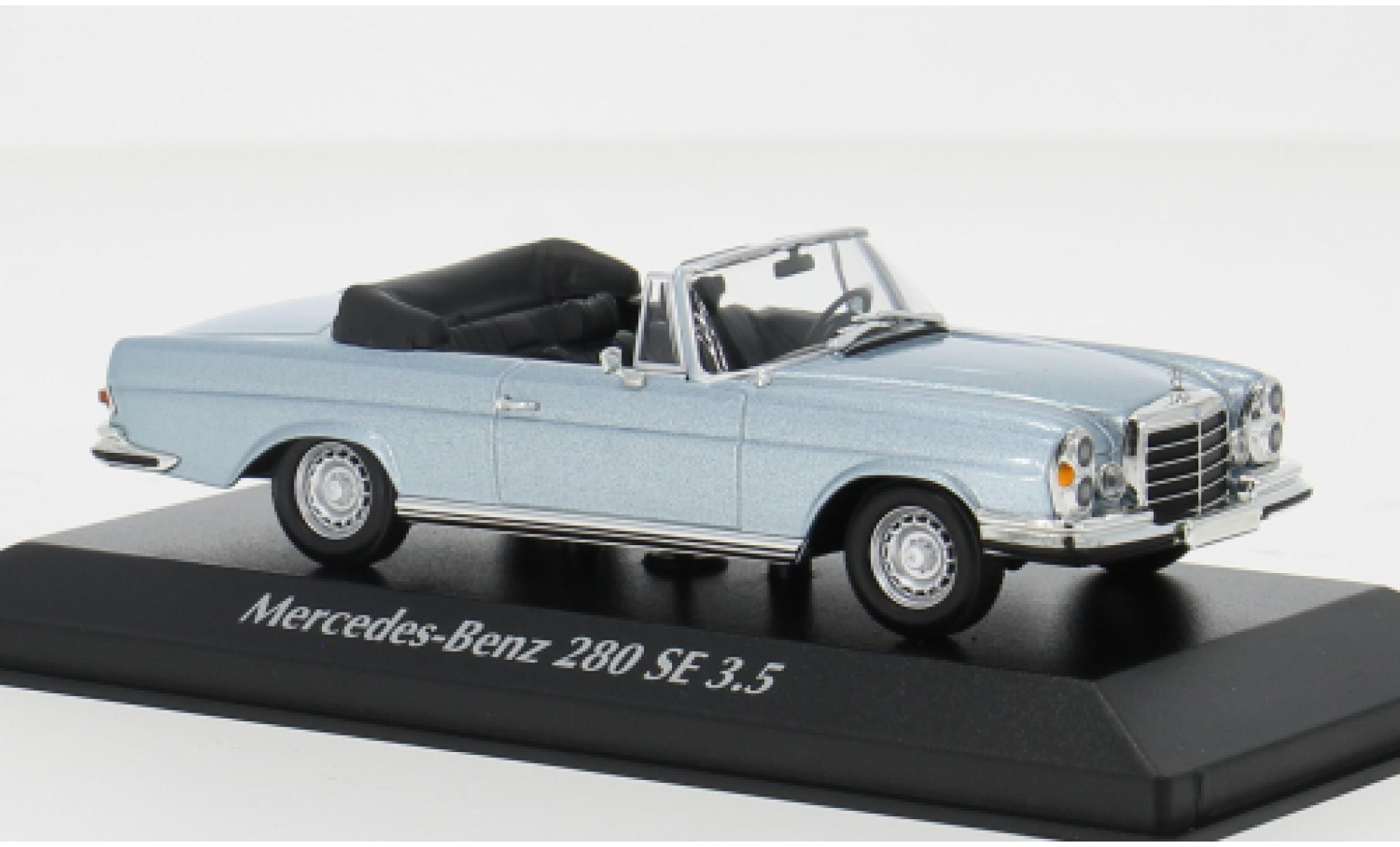 Mercedes 280 1/43 Maxichamps SE 3.5 (W111) Convertible blue 1970 1:43 diecast model cars