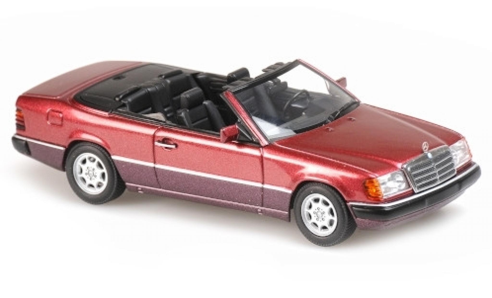 Mercedes 300 1/43 Maxichamps CE-24 Convertible (A124) metallic red 1991 diecast model cars