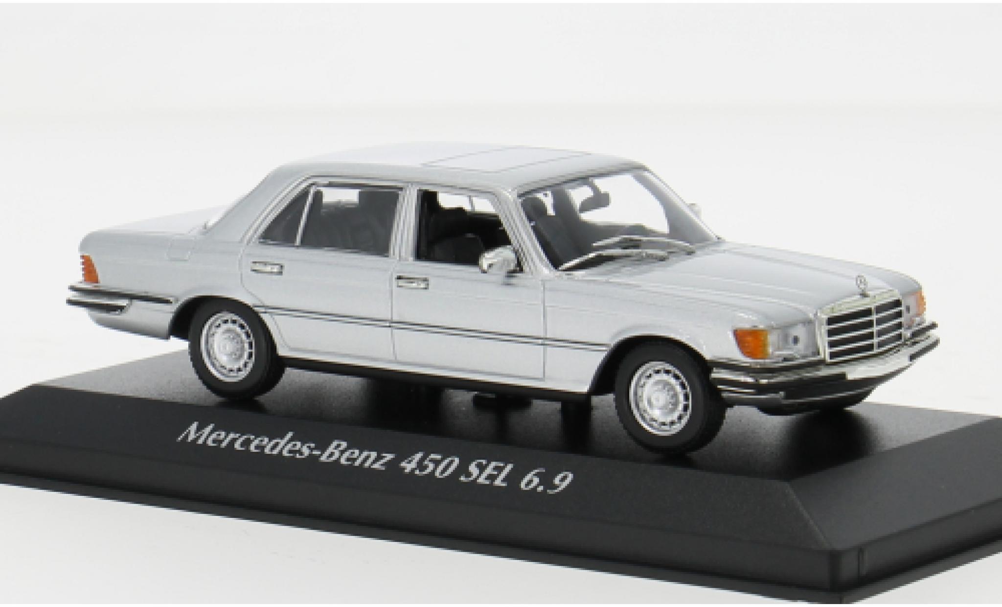 Mercedes 450 1/43 Maxichamps SEL (W116) silver 1972 1:43 diecast model cars