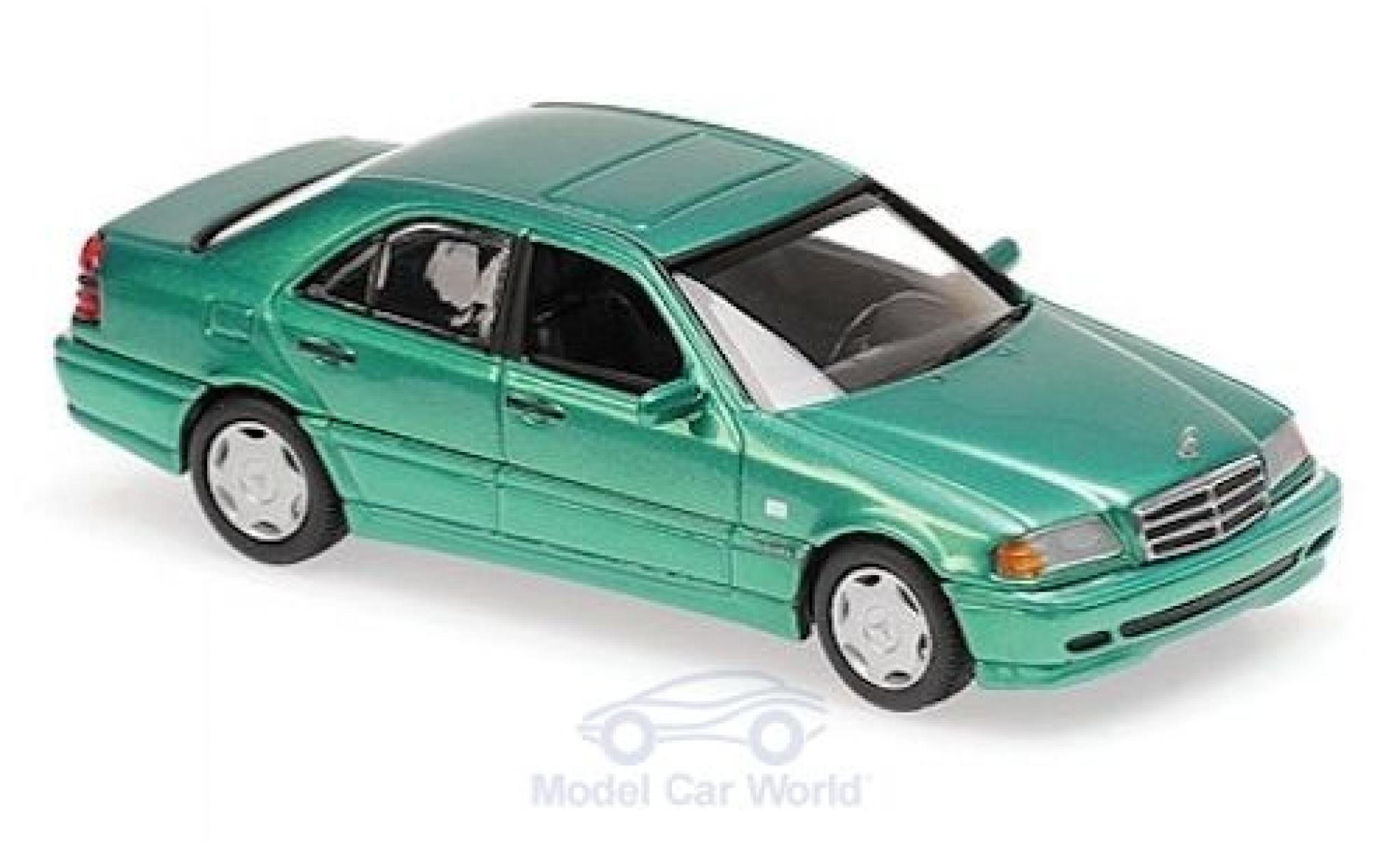 Mercedes Classe C 1/43 Maxichamps (W202) metallic green 1997 diecast model cars