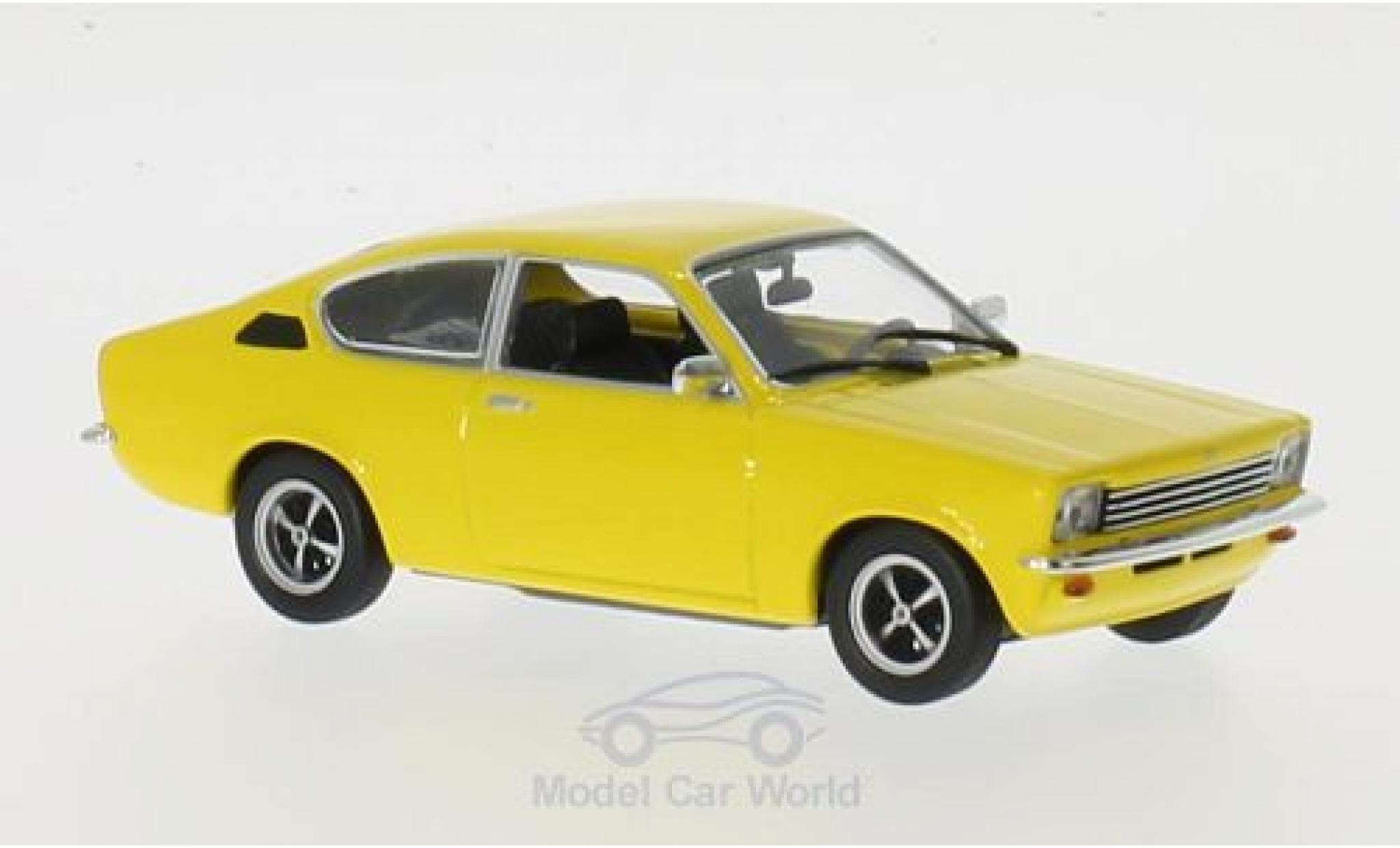 Opel Kadett E 1/43 Maxichamps C Coupe yellow 1974 diecast model cars