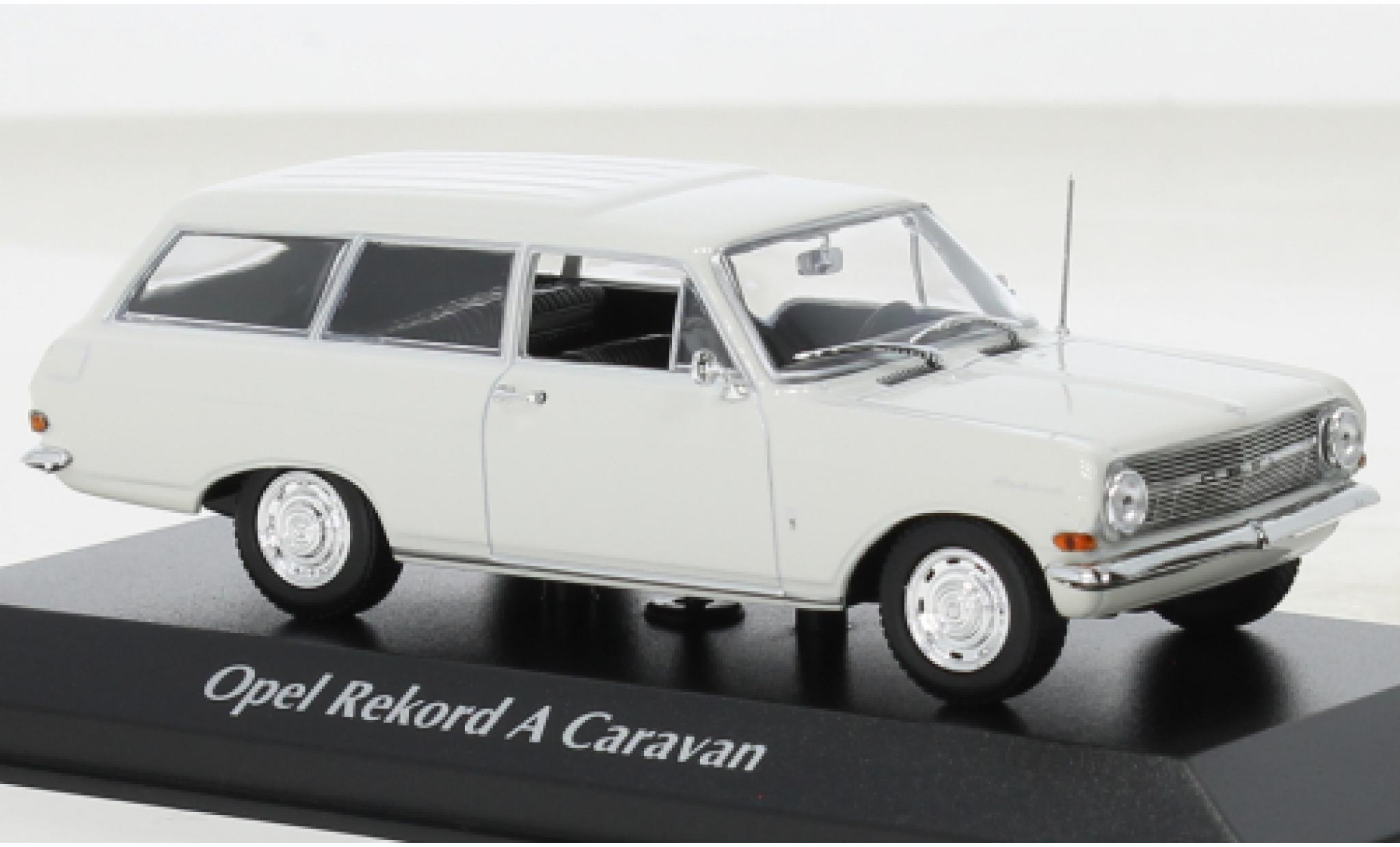 Opel Rekord 1/43 Maxichamps A Caravan metallise white 1962 1:43 diecast model cars