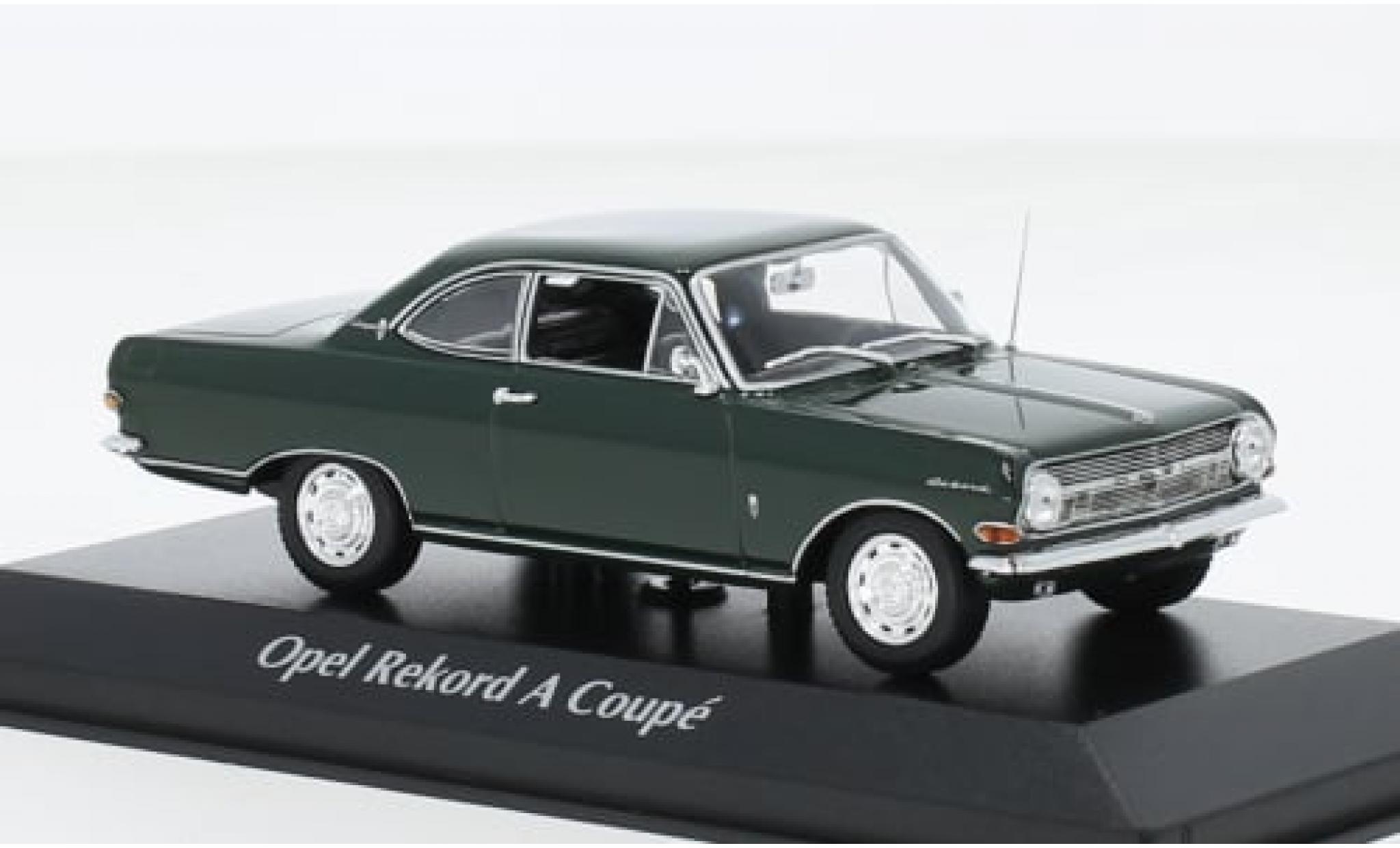 Opel Rekord 1/43 Maxichamps A Coupe green 1962 1:43 diecast model cars