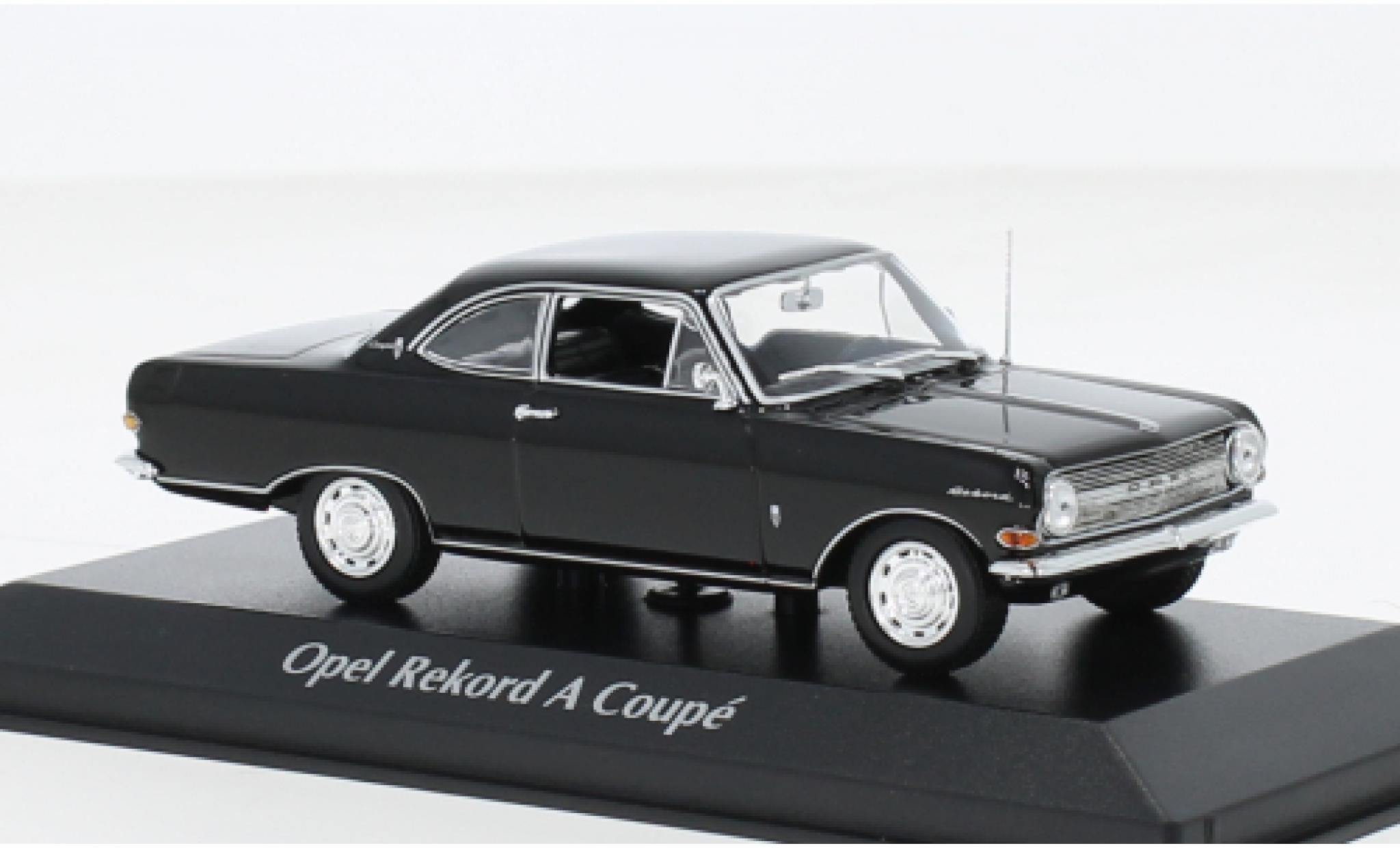 Opel Rekord 1/43 Maxichamps A Coupe black 1962 1:43 diecast model cars