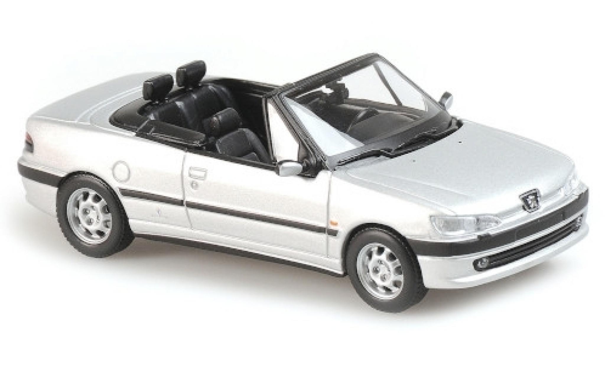 Peugeot 306 1/43 Maxichamps Convertible matt-grey 1998 diecast model cars