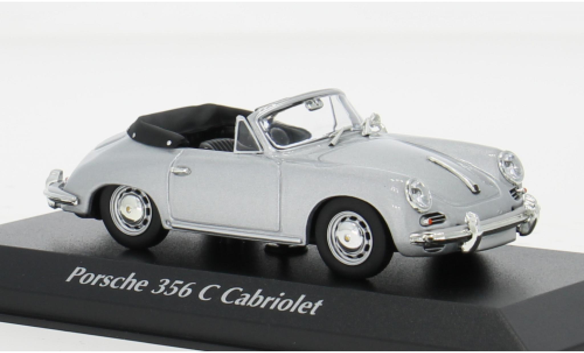 Porsche 356 1/43 Maxichamps C Convertible silver 1965 1:43 diecast model cars