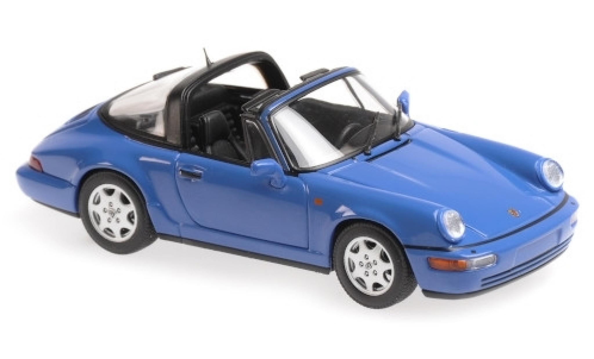 Porsche 964 1/43 Maxichamps 911 () Carrera 2 Targa blue 1991 diecast model cars