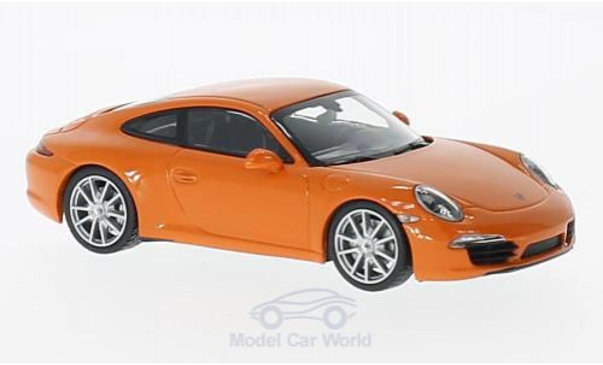 Porsche 991 S 1/43 Maxichamps 911 () Carrera S orange 2012 diecast model cars