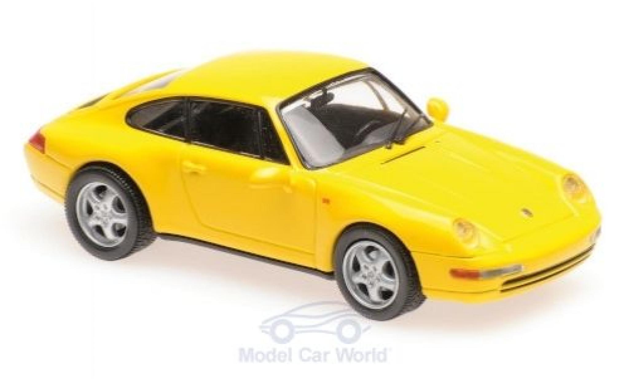 Porsche 993 1/43 Maxichamps 911 () yellow 1 diecast model cars