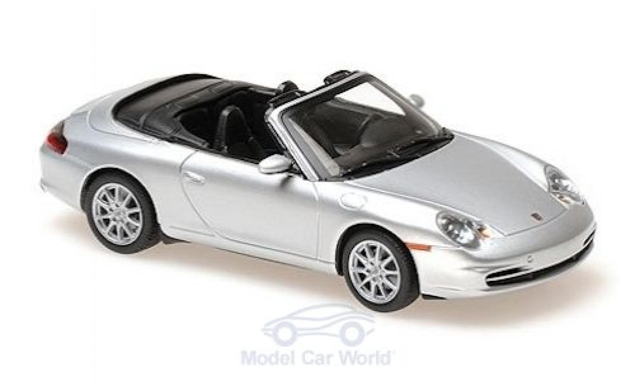 Porsche 996 1/43 Maxichamps 911 () Convertible grey 2001 diecast model cars