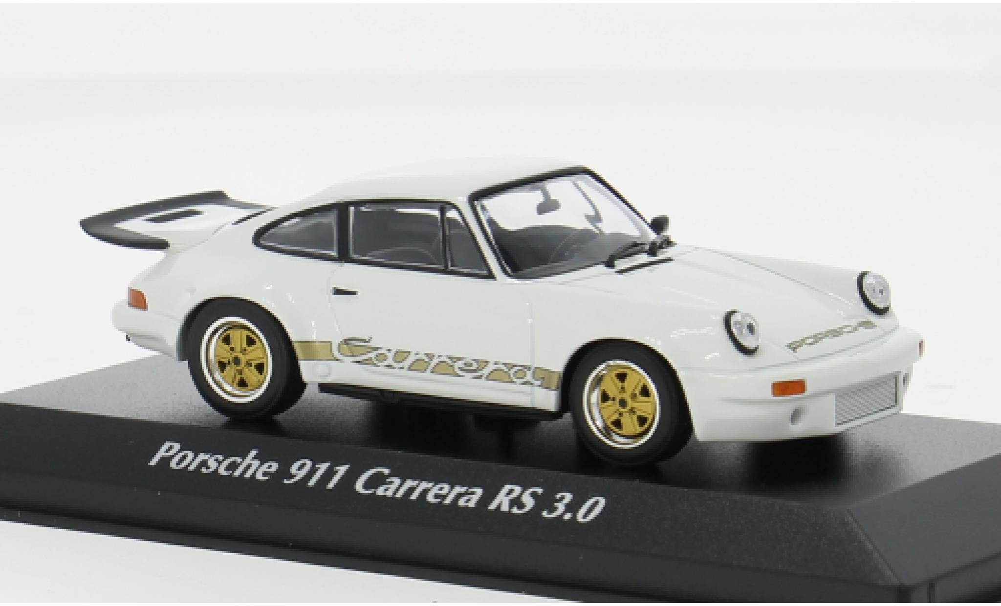 Porsche 930 RS 1/43 Maxichamps 911 Carrera 3.0 white/red 1974 1:43 diecast model cars