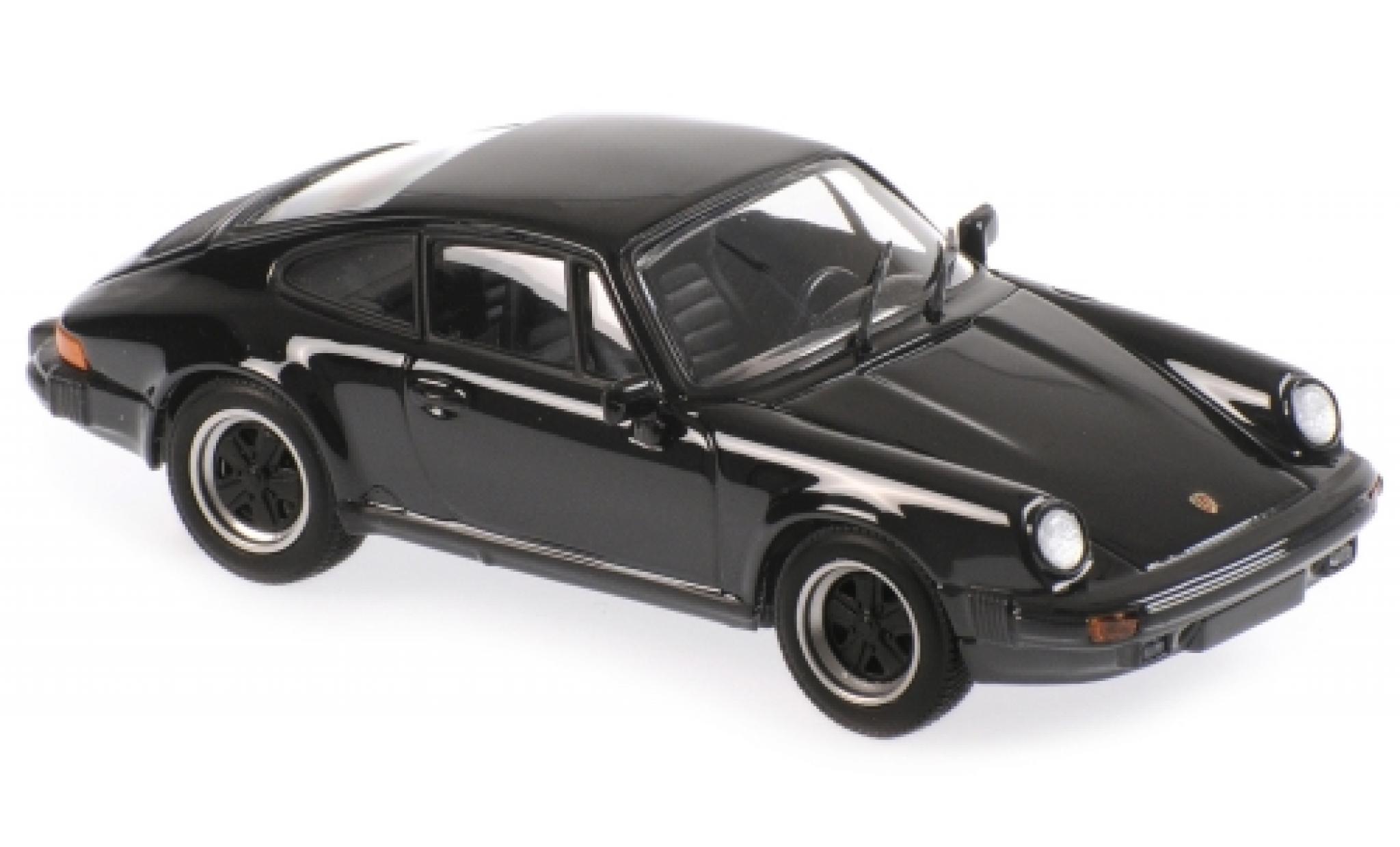 Porsche 930 1/43 Maxichamps 911 SC black 1979 diecast model cars