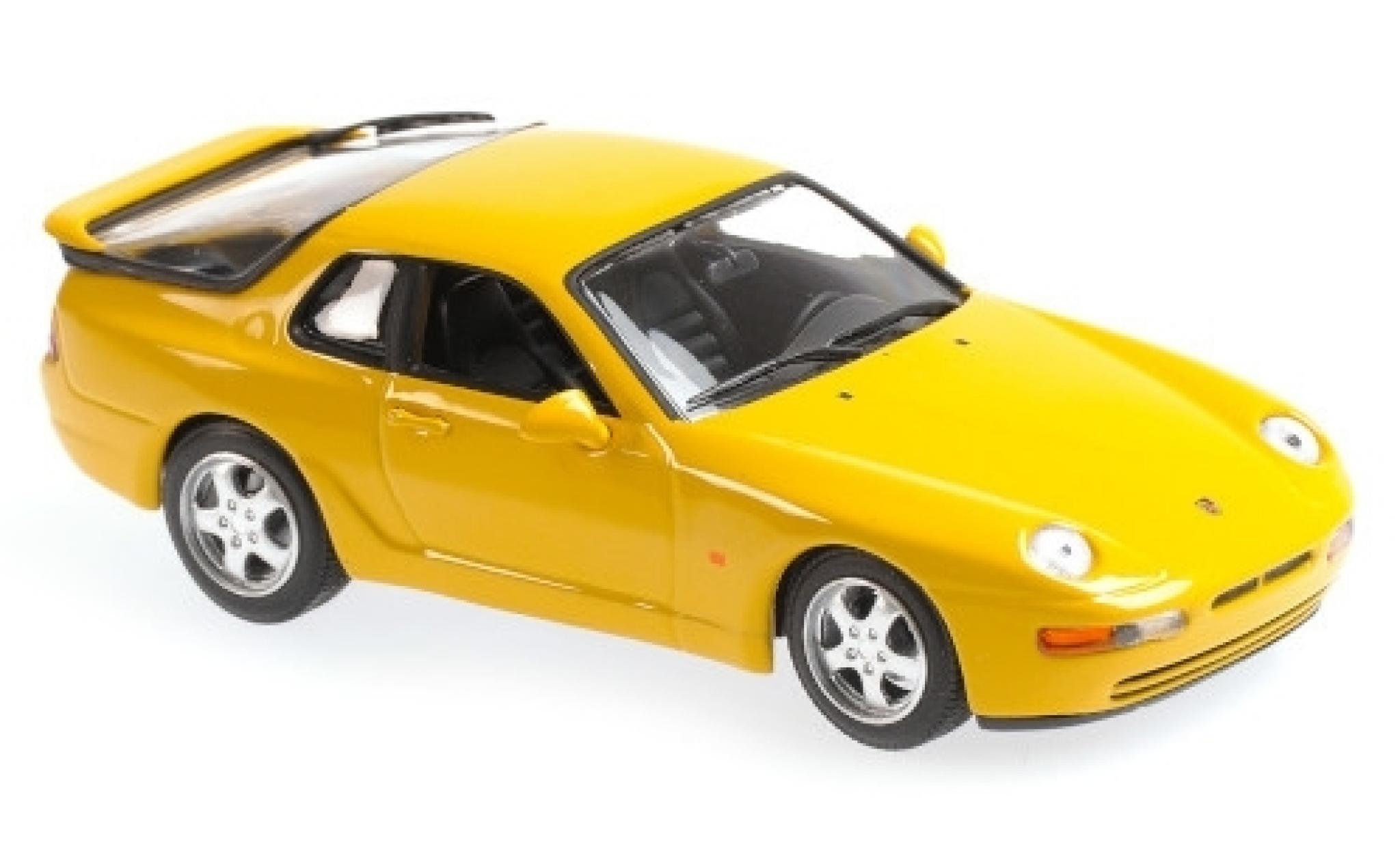 Porsche 993 1/43 Maxichamps 968 CS yellow 1 diecast model cars