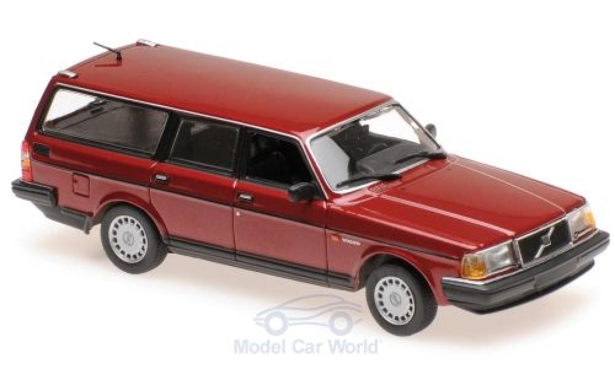 Volvo 240 1/43 Maxichamps GL Estate metallic red 1986 diecast model cars