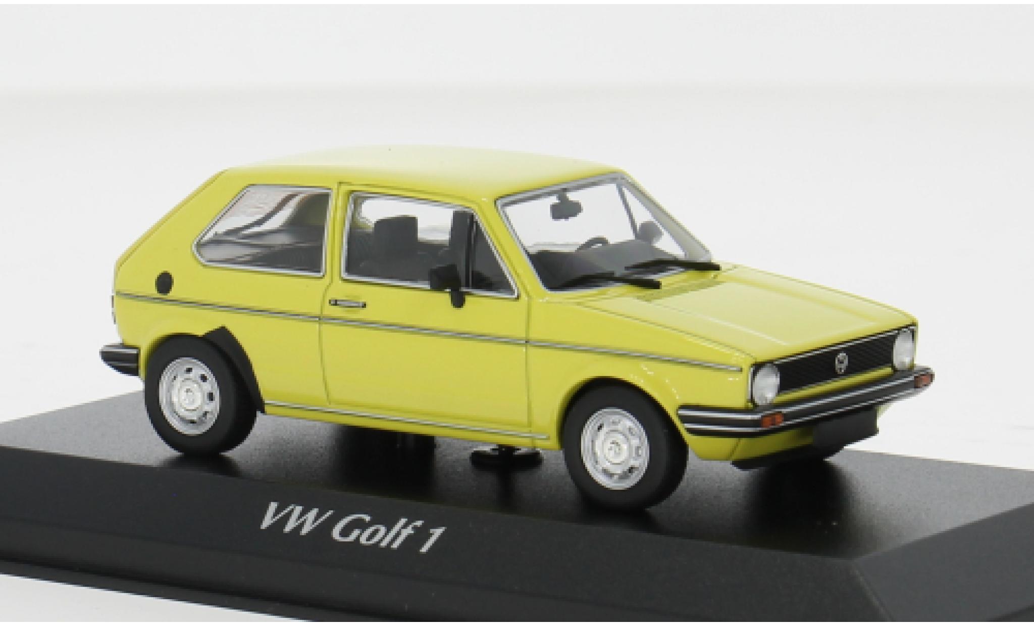 Volkswagen Golf 1/43 Maxichamps I yellow 1980 1:43 diecast model cars