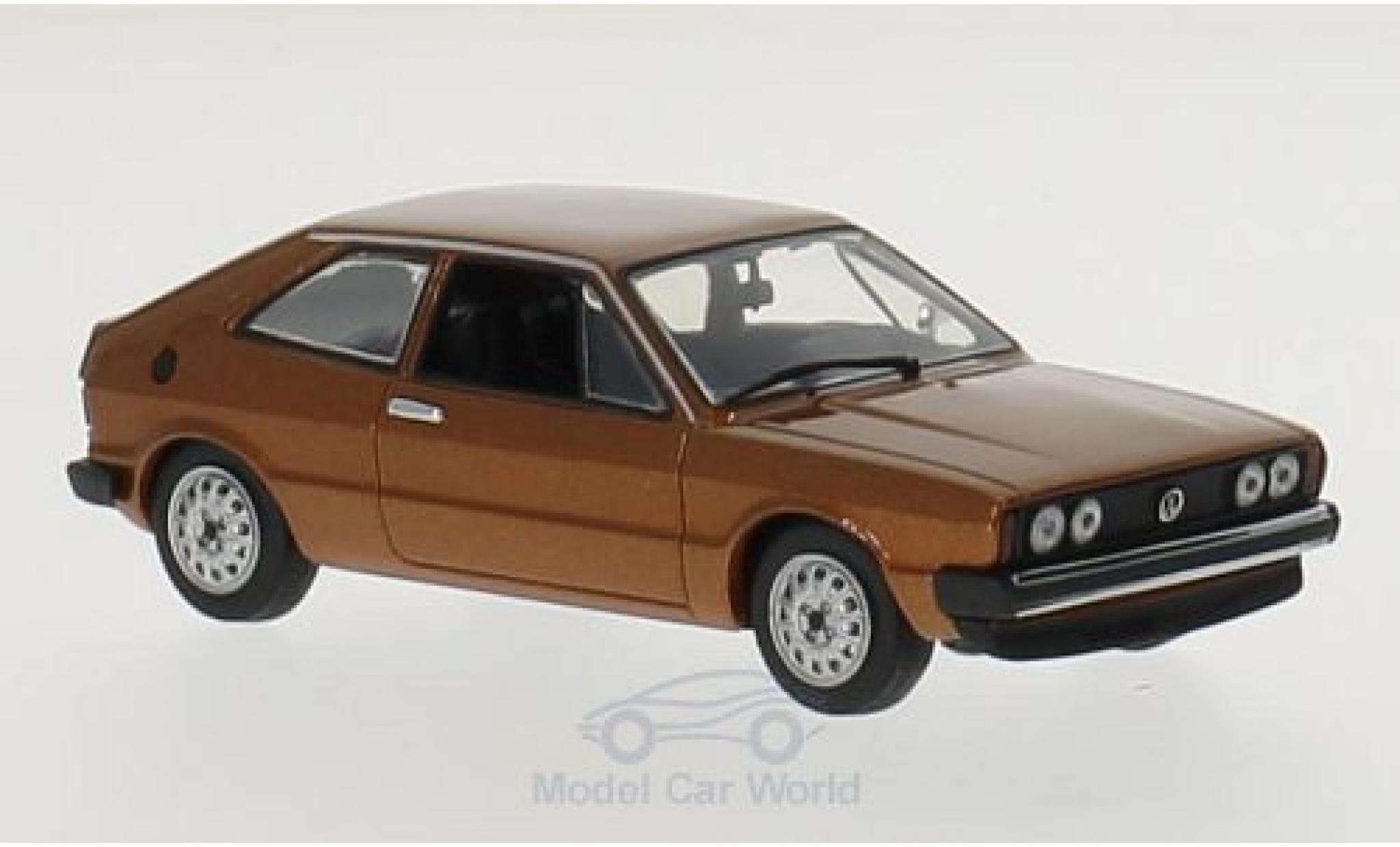 Volkswagen Scirocco 1/43 Maxichamps metallic brown 1974 diecast model cars