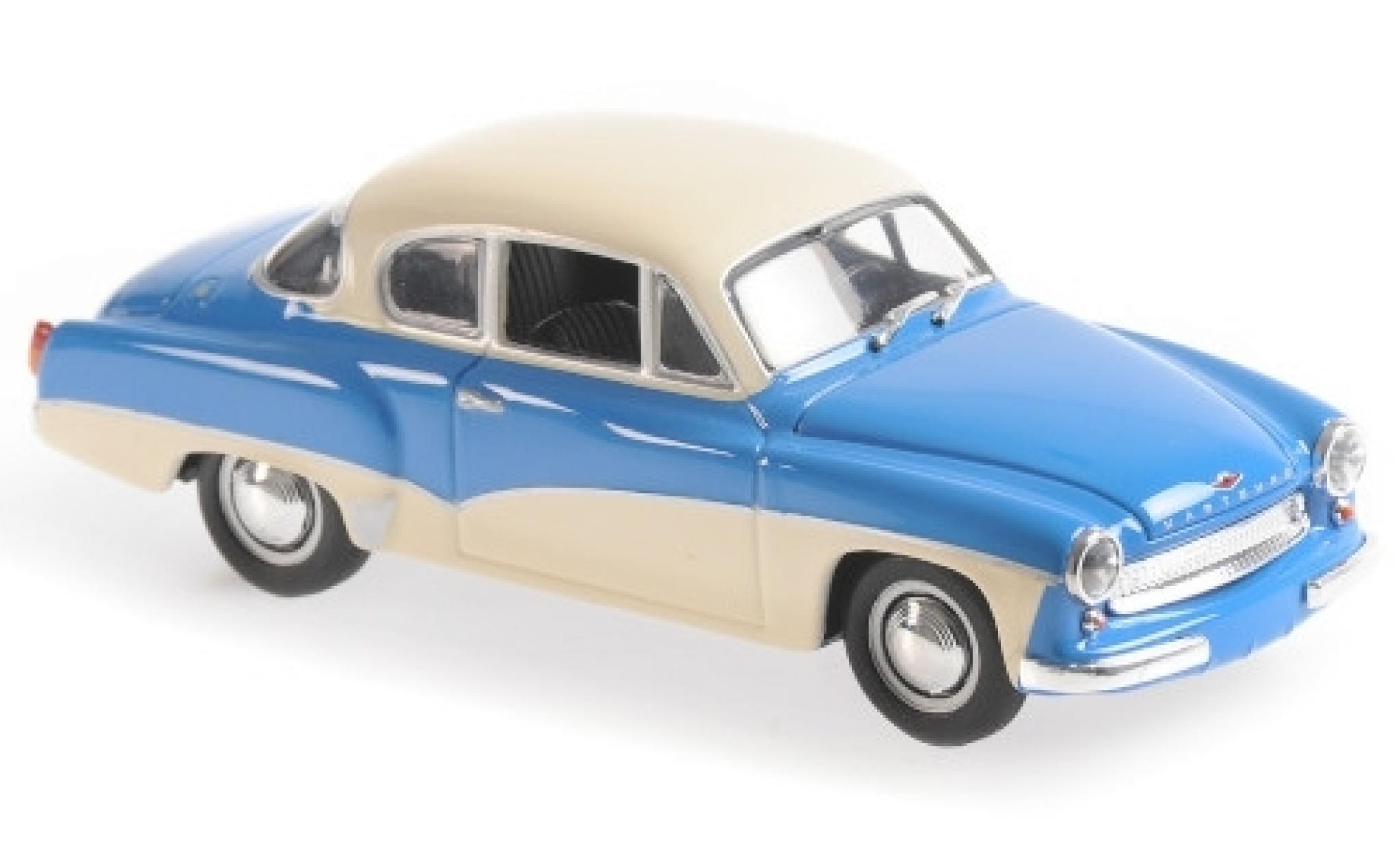 Wartburg 311 1/43 Maxichamps Coupe blue/white 1958 diecast model cars