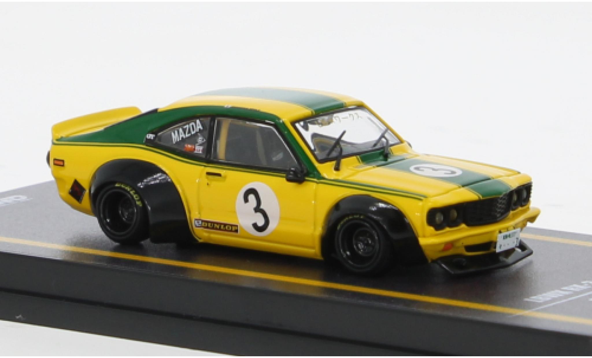 Mazda RX3 1/64 INNO64 Savanna yellow 1:64 diecast model cars