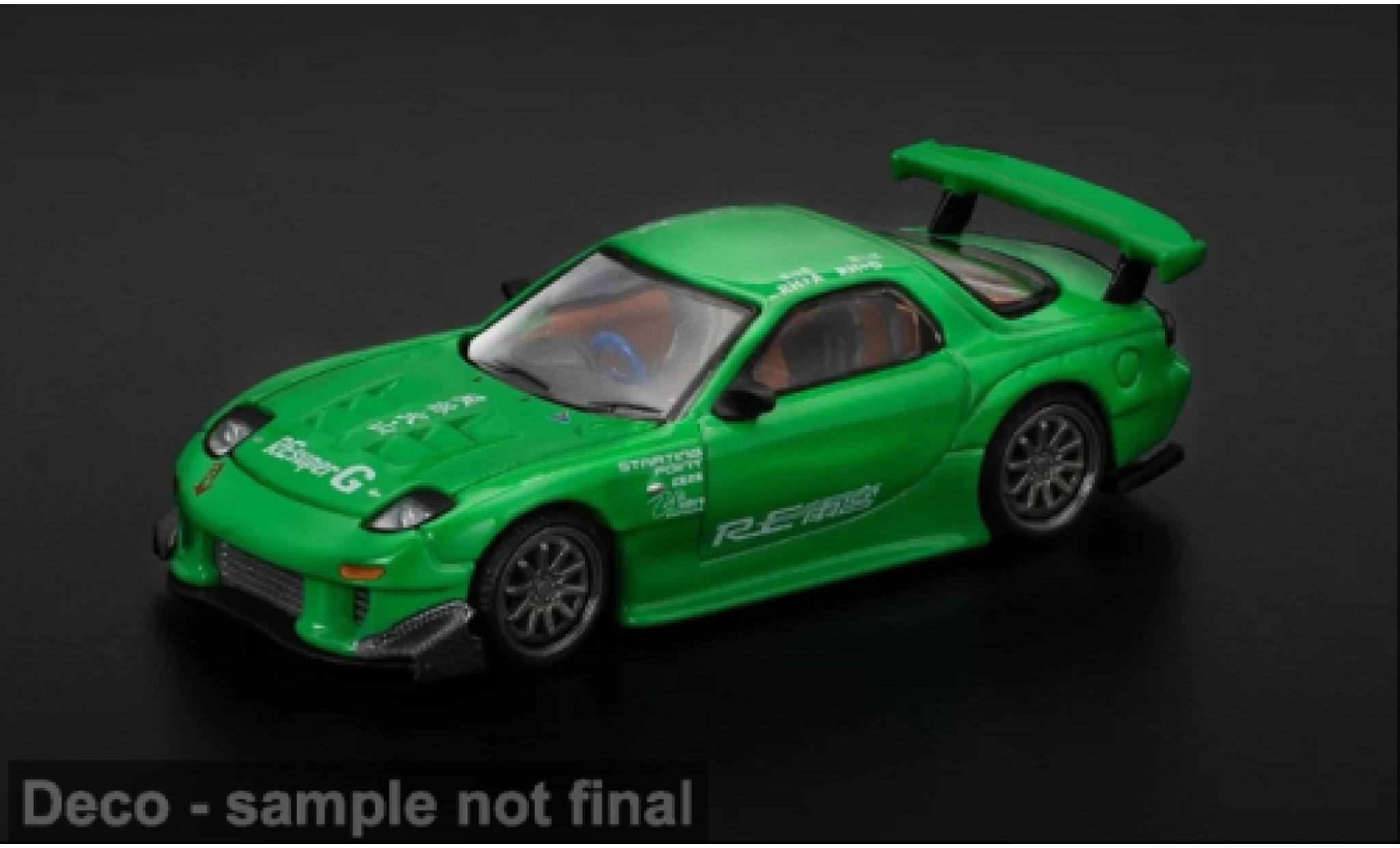 Mazda RX7 1/64 Pop Race (FC3S) Re-Amemiya green 1:64 diecast model cars