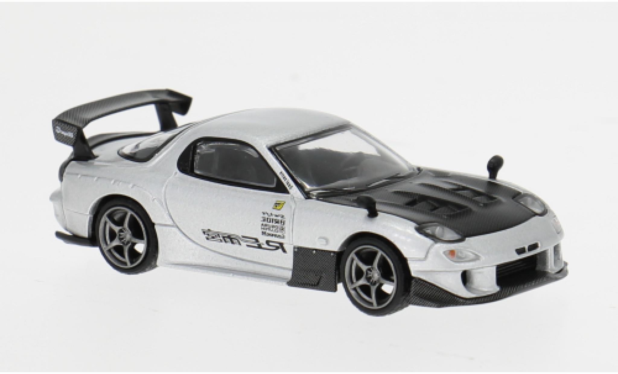 Mazda RX7 1/64 Mini GT (FD3S) silver/black 2024 1:64 diecast model cars