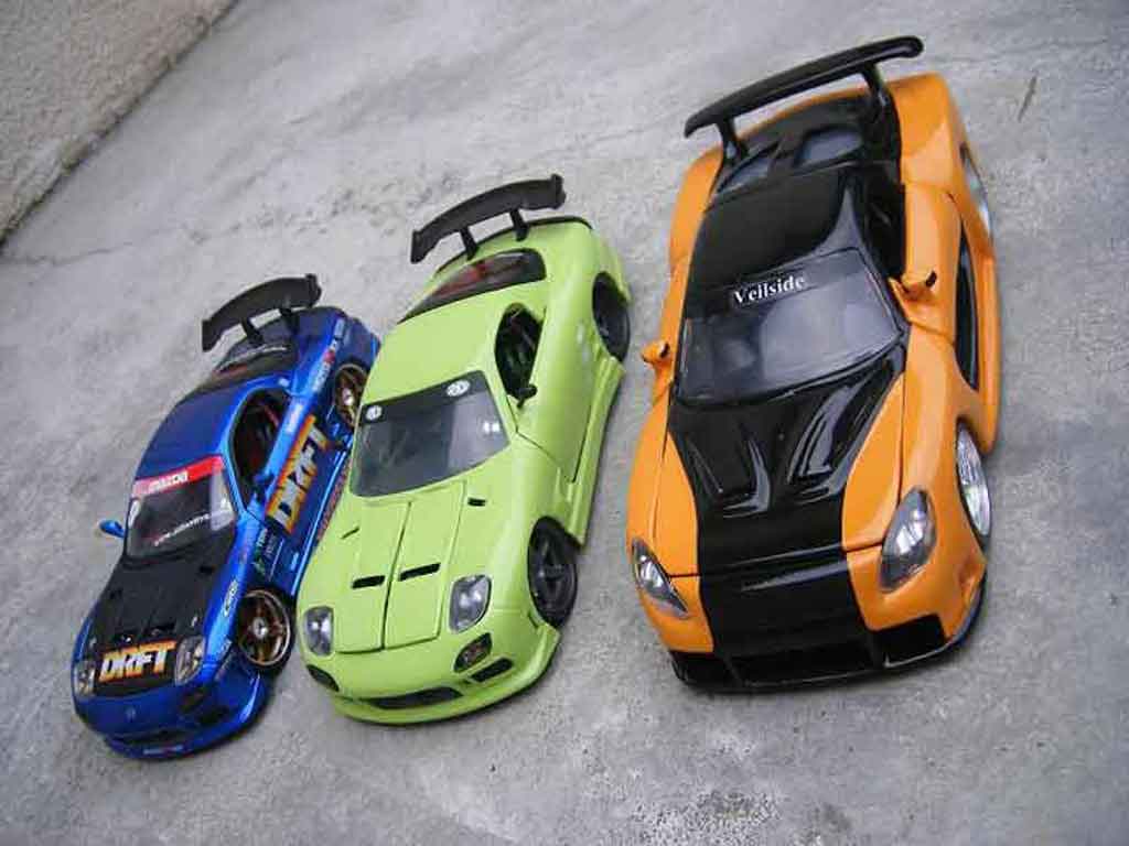 Mazda RX7 Veilside kit fast and furious 3 1/18 Jada Toys