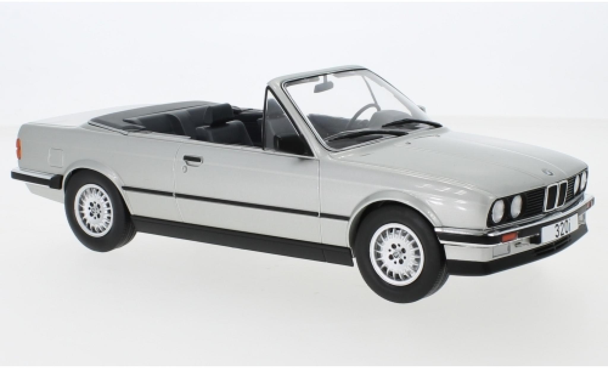 Bmw 320 1/18 MCG i (E30) Convertible grey 1985 diecast model cars