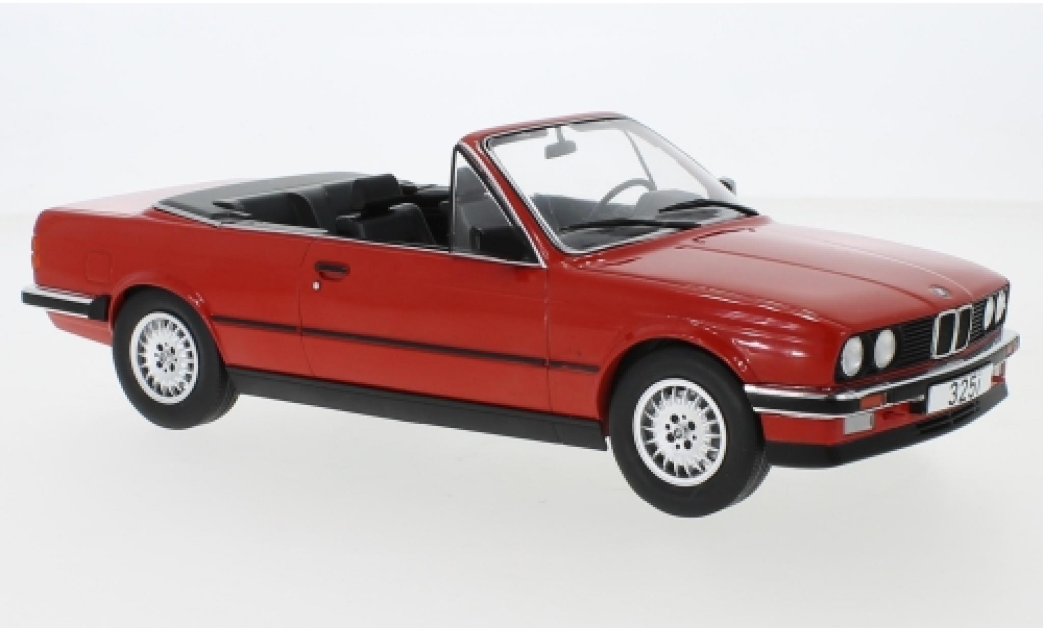 Bmw 325 1/18 MCG i (E30) Convertible red 1985 diecast model cars