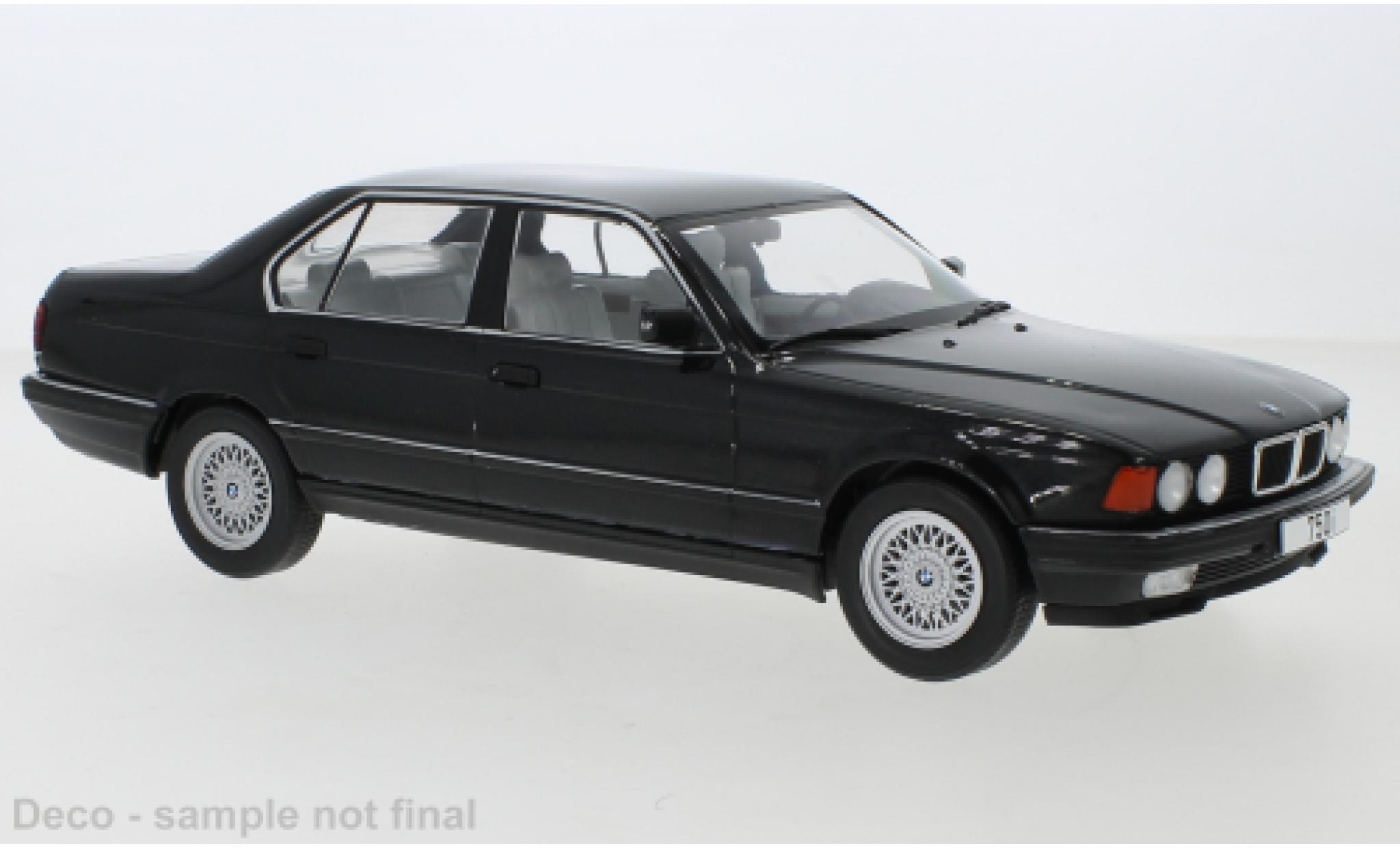 Bmw 750 1/18 MCG i (E32) metallic black 1992 7er / 7 Series diecast model cars