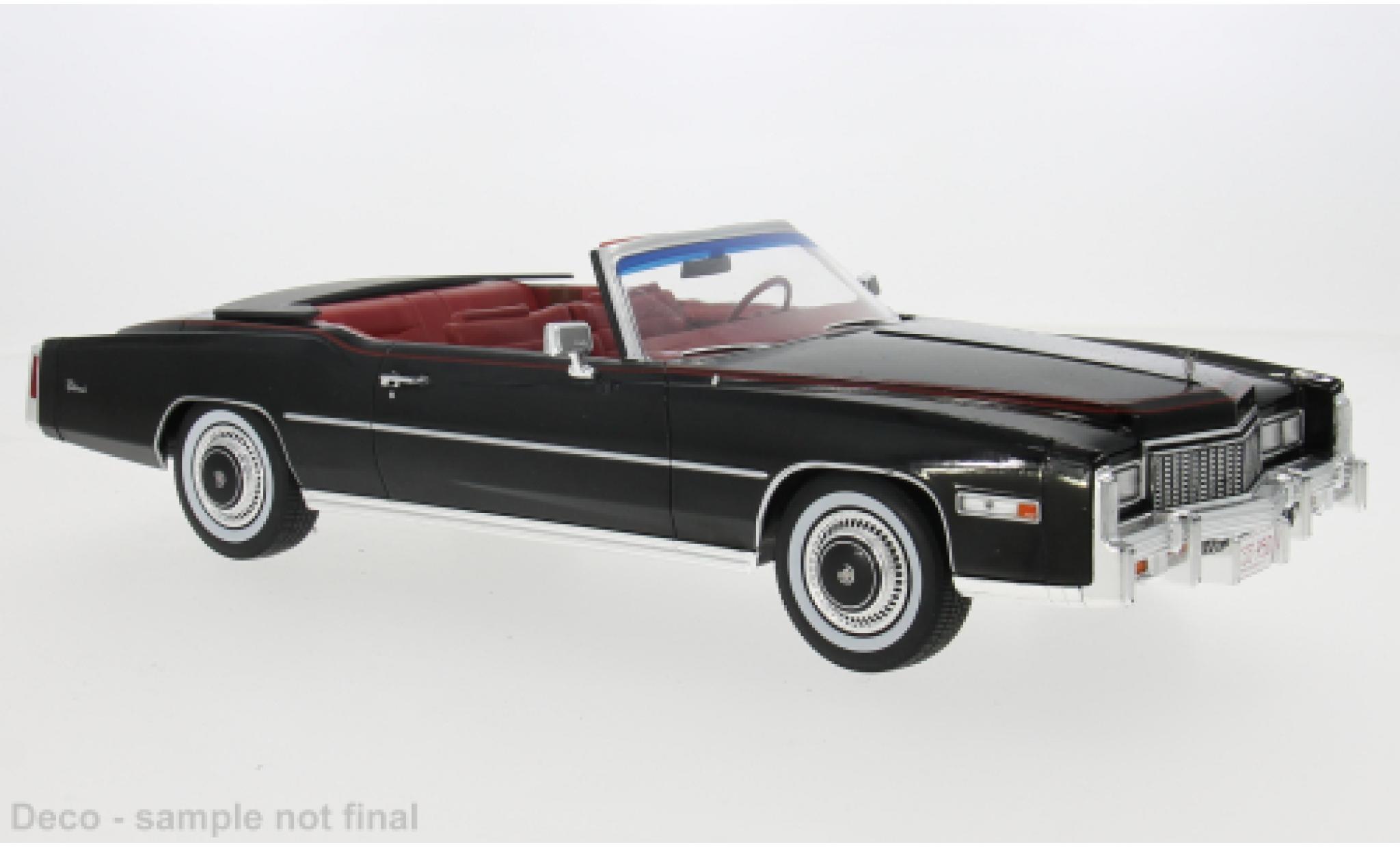 Cadillac Eldorado 1/18 MCG Convertible black 1976 1:18 diecast model cars
