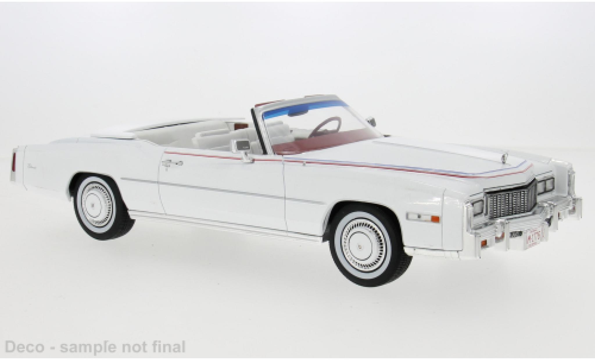 Cadillac Eldorado 1/18 MCG Convertible white 1976 1:18 diecast model cars