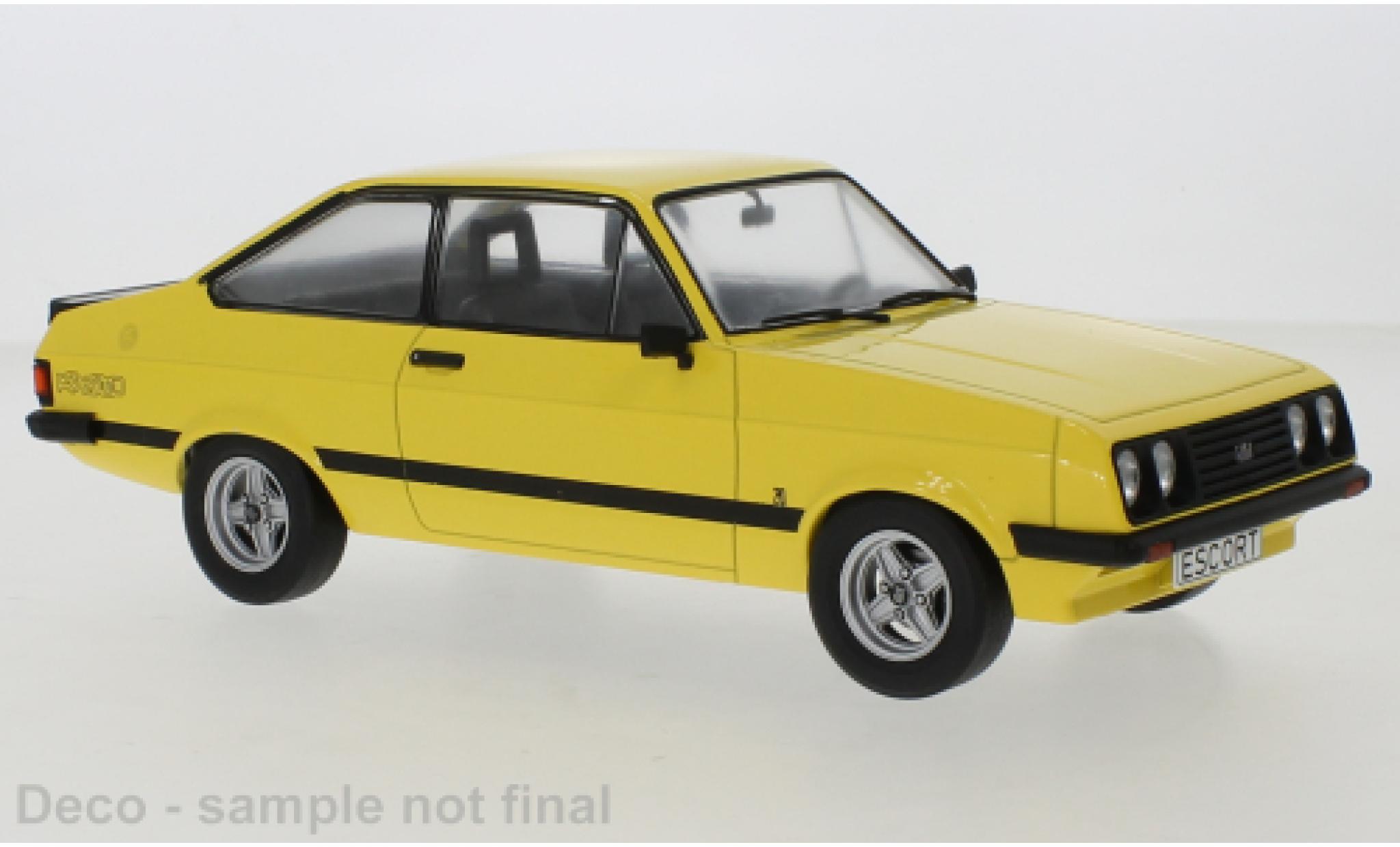 Ford Escort 1/18 MCG MK II RS 2000 yellow 1976 diecast model cars