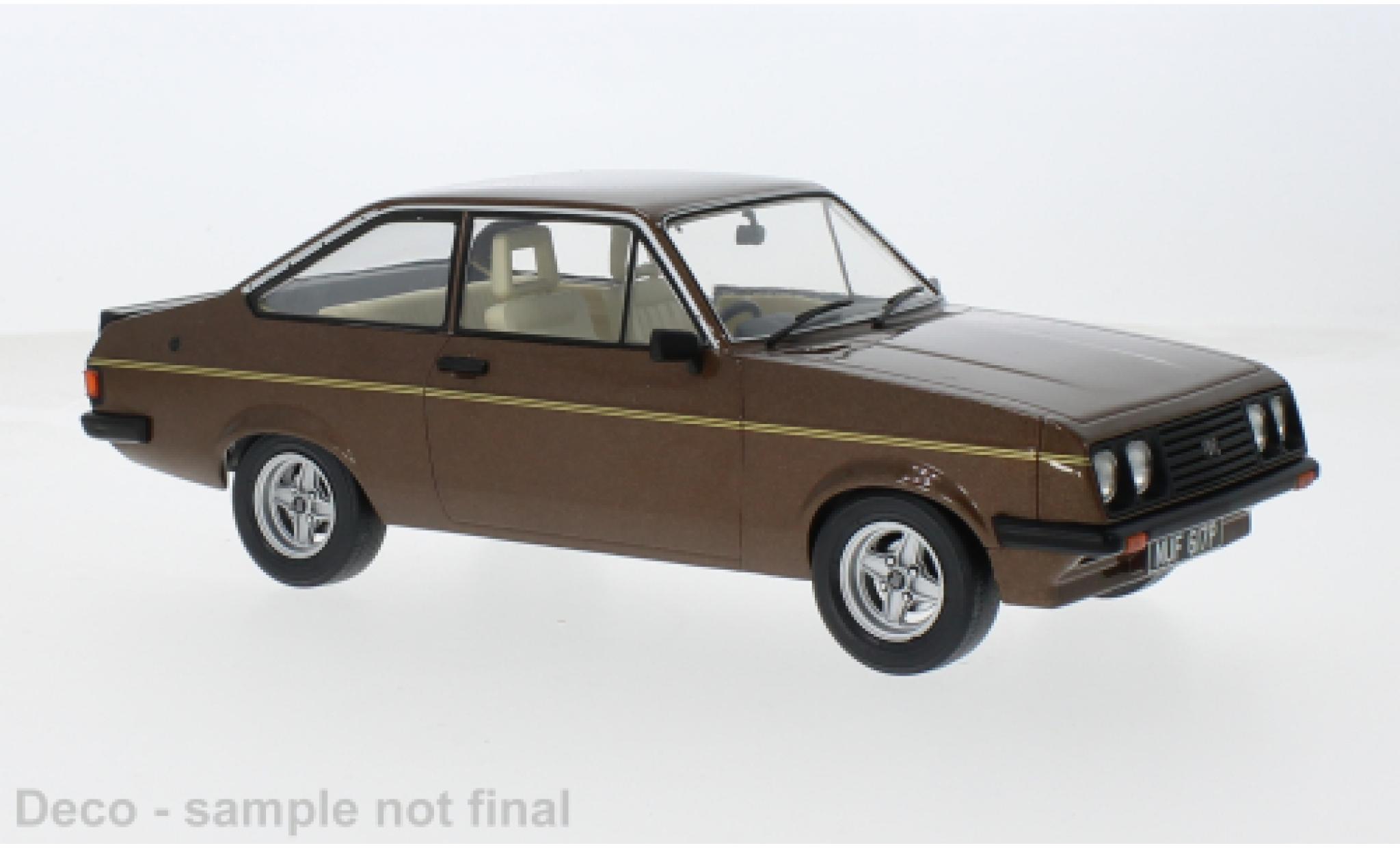 Ford Escort 1/18 MCG MK II RS 2000 metallise brown 1977 1:18 diecast model cars