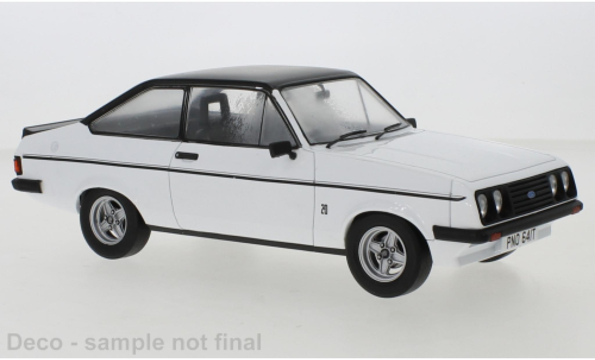 Ford Escort 1/18 MCG MK II RS 2000 white/matt-black 1977 diecast model cars
