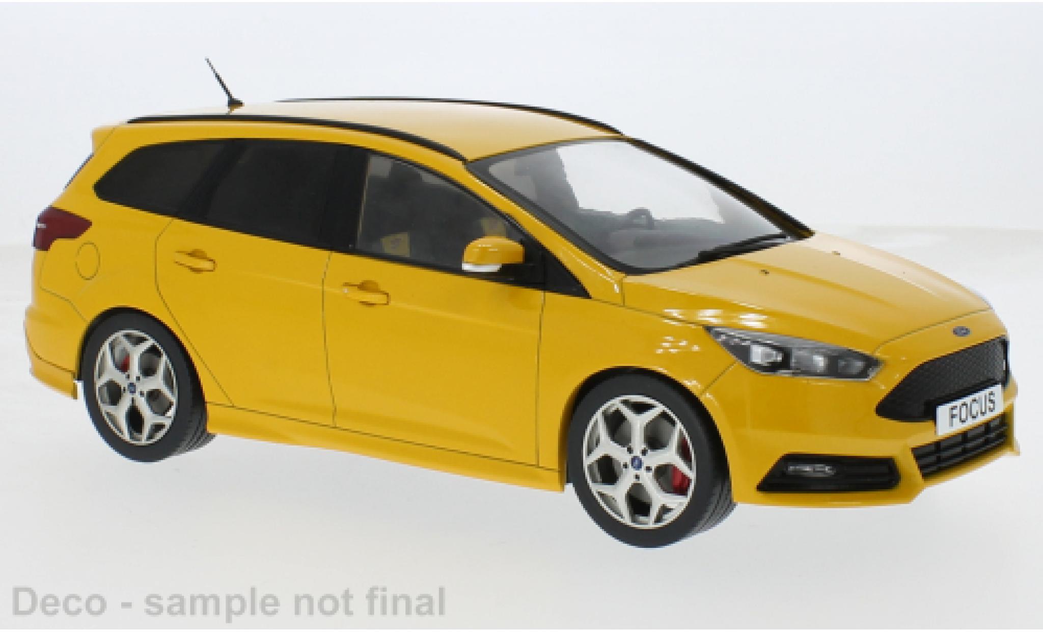 Ford Focus 1/18 MCG ST Turnier metallise yellow 2014 1:18 diecast model cars