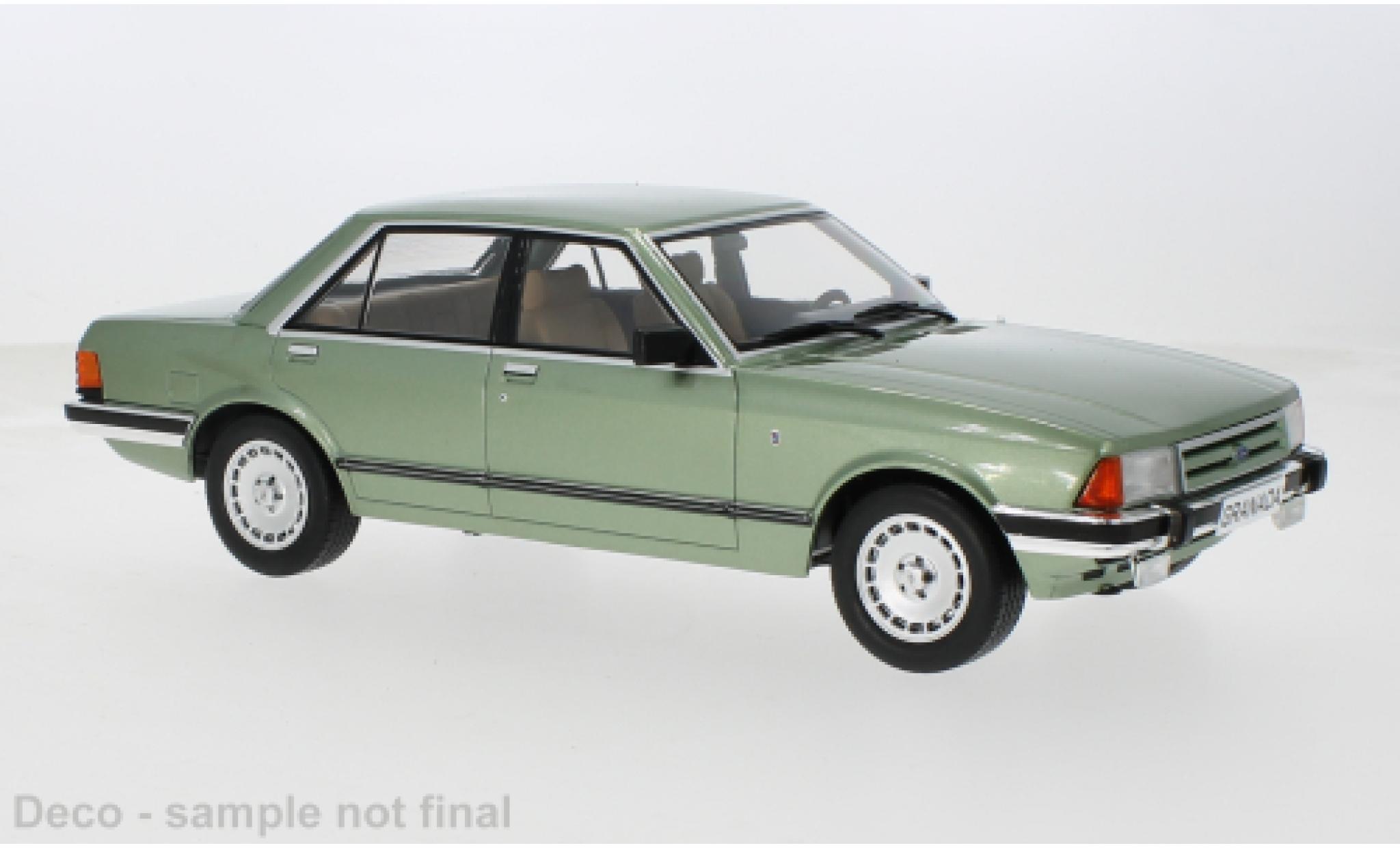 Ford Granada 1/18 MCG MK II 2.8 Ghia metallise green 1982 1:18 diecast model cars