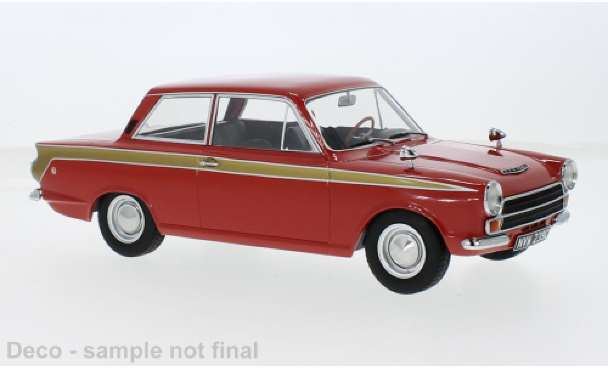 Lotus Cortina 1/18 MCG Ford MK I red/gold 1966 1:18 diecast model cars