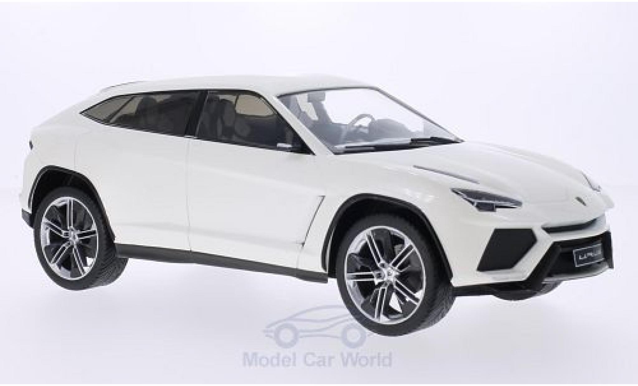 Lamborghini Urus 1/18 MCG metallic white 2012 T&uuml;ren und Hauben geschlossen diecast model cars