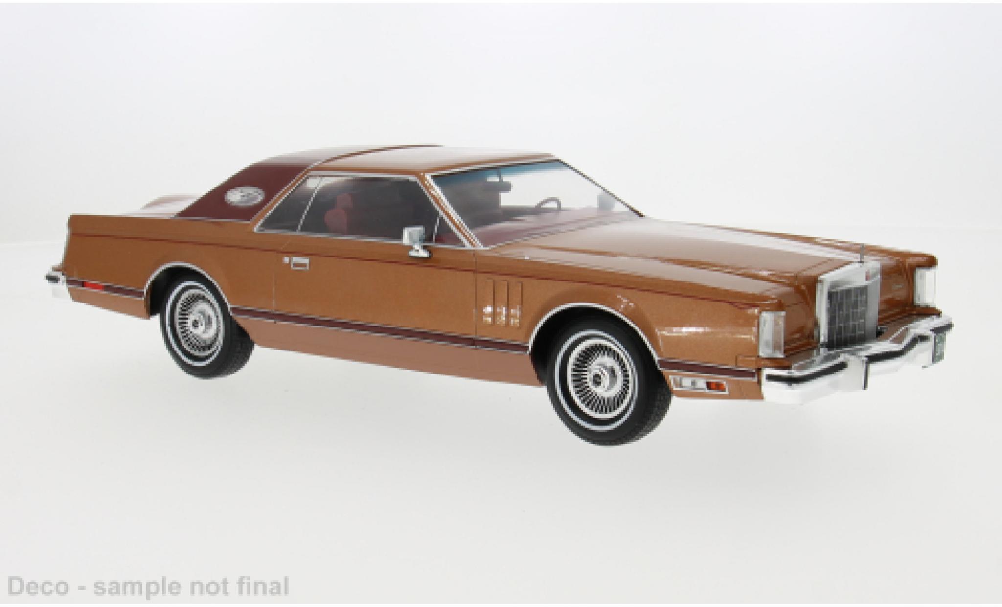 Lincoln Continental 1/18 MCG Mark V kupfer 1978 1:18 diecast model cars