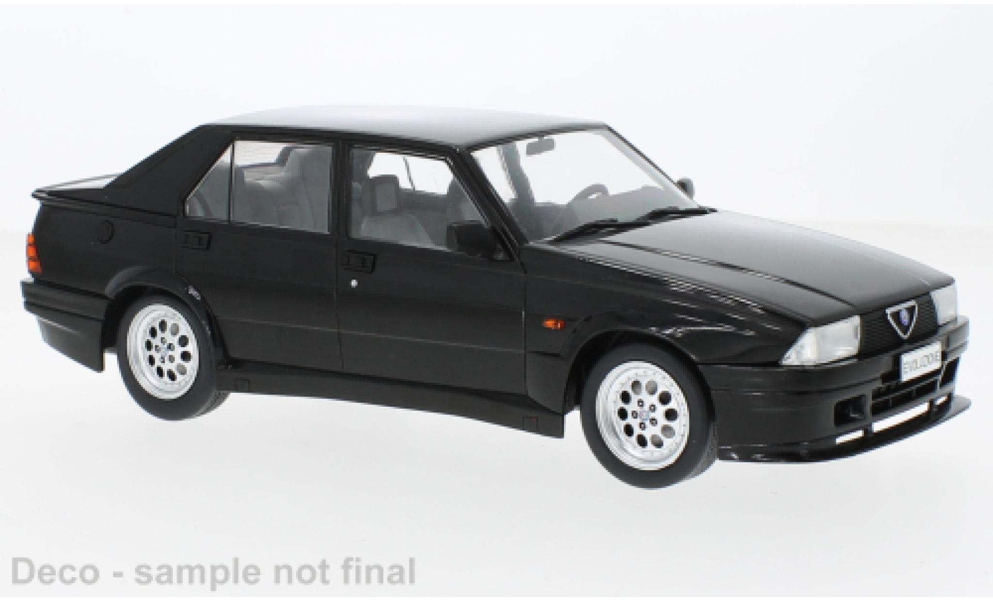 Alfa Romeo 75 1/18 MCG Turbo Evoluzione black 1987 diecast model cars