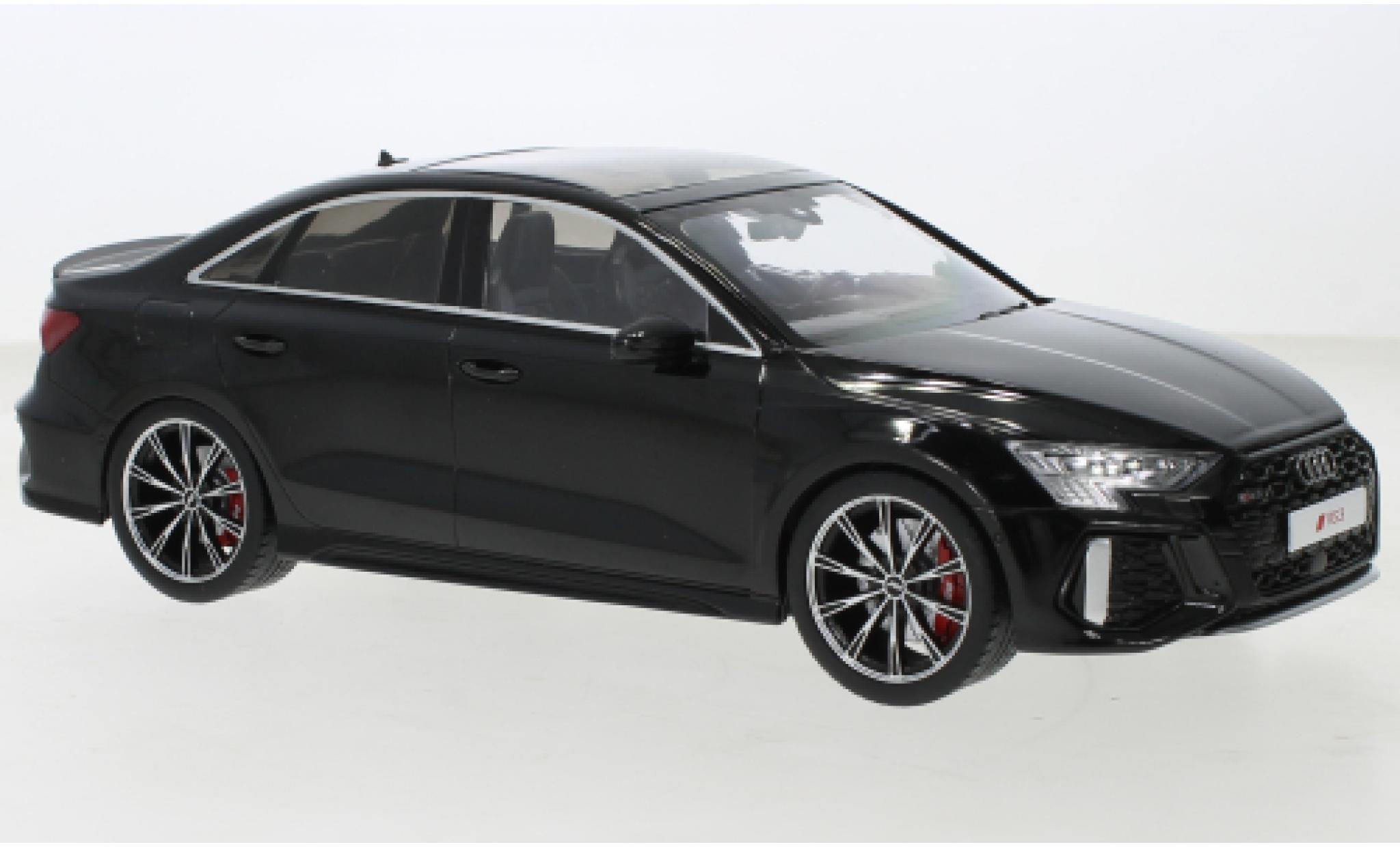 Audi RS3 1/18 MCG Limousine black 2022 diecast model cars
