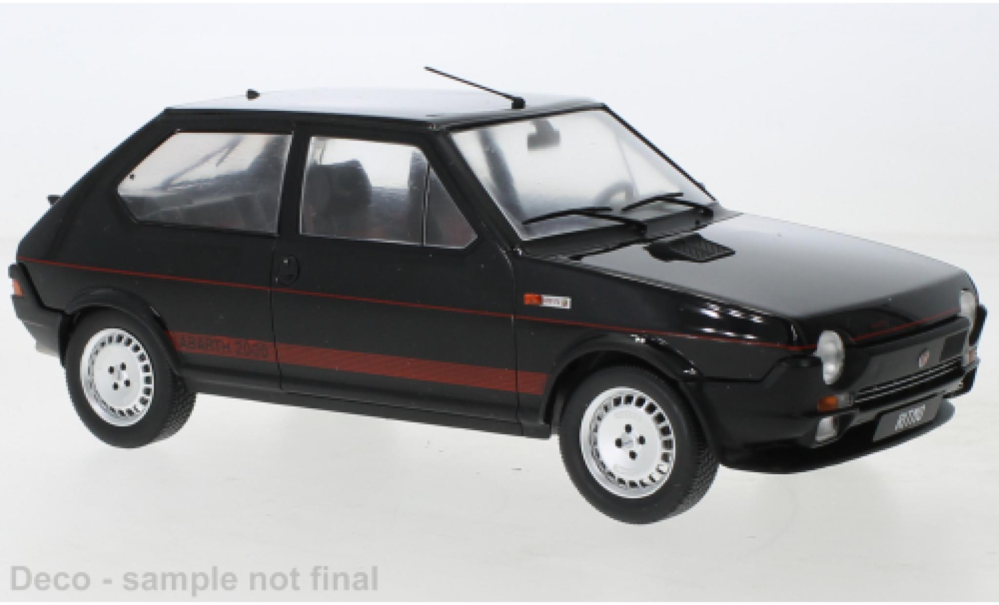 Fiat Ritmo 1/18 MCG TC 125 Abarth black 1980 diecast model cars