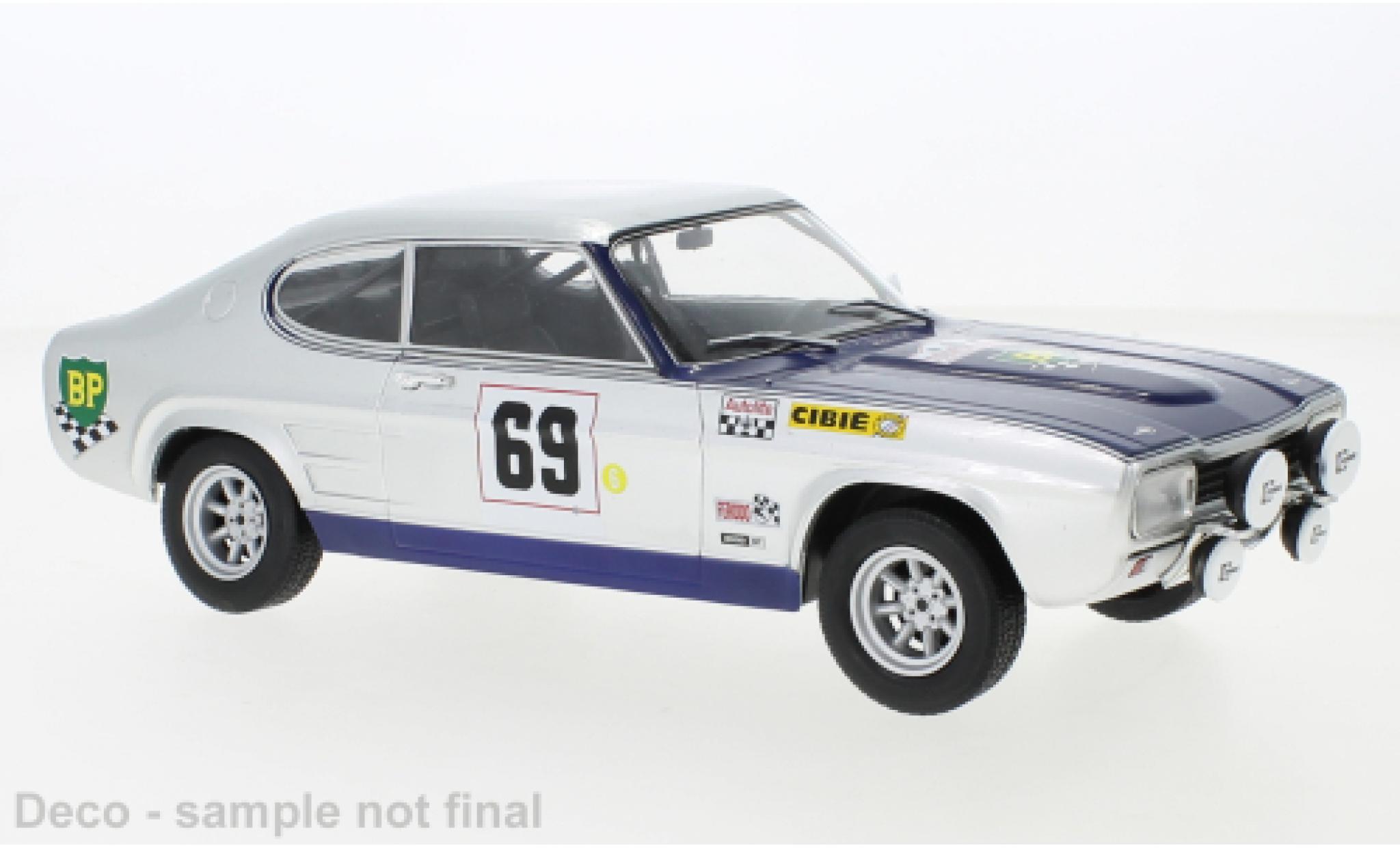 Ford Capri 1/18 MCG Mk I No.69 Tour de Corse 1969 diecast model cars