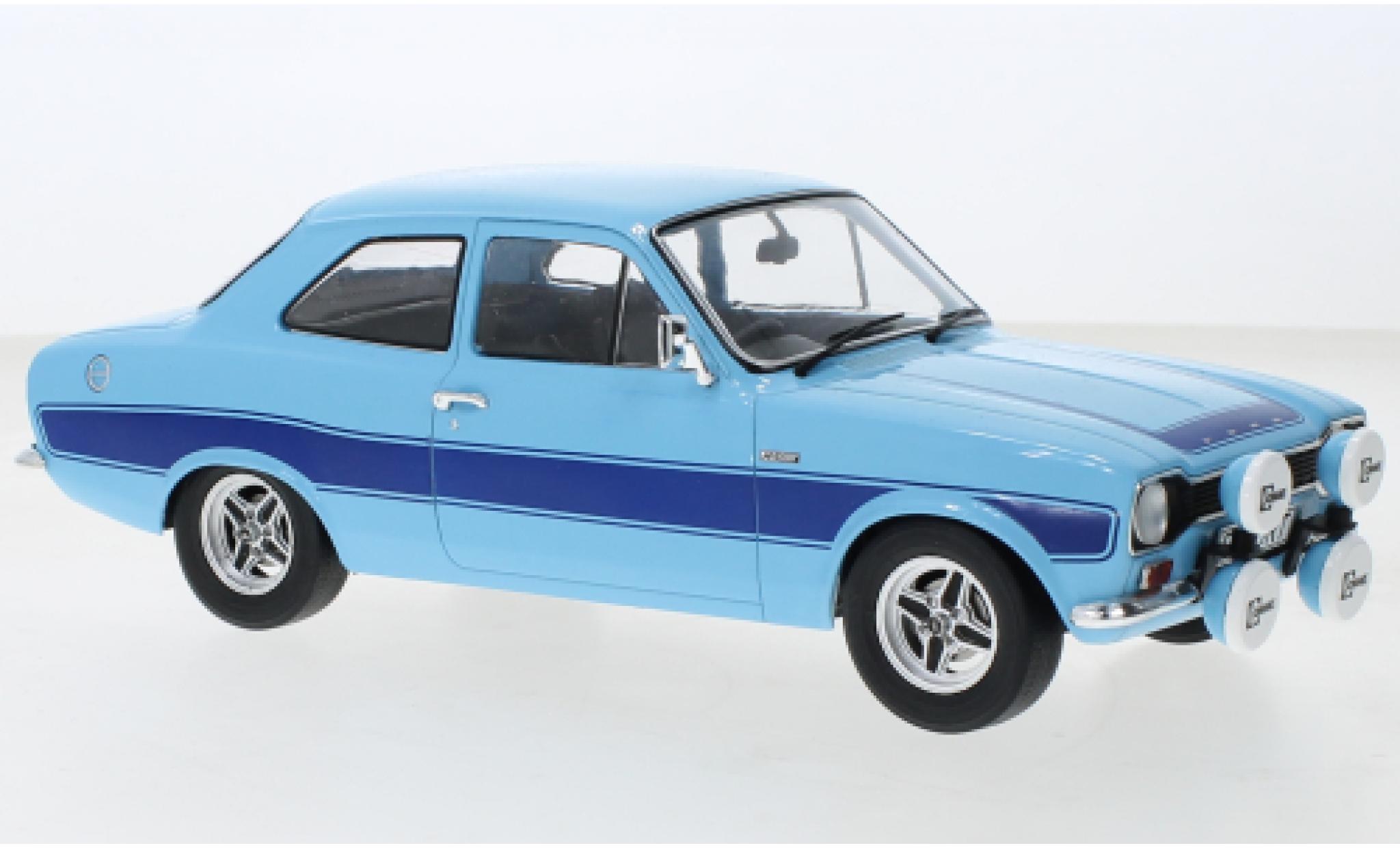 Ford Escort 1/18 MCG MK I RS 2000 blue clair RHD 1973 diecast model cars