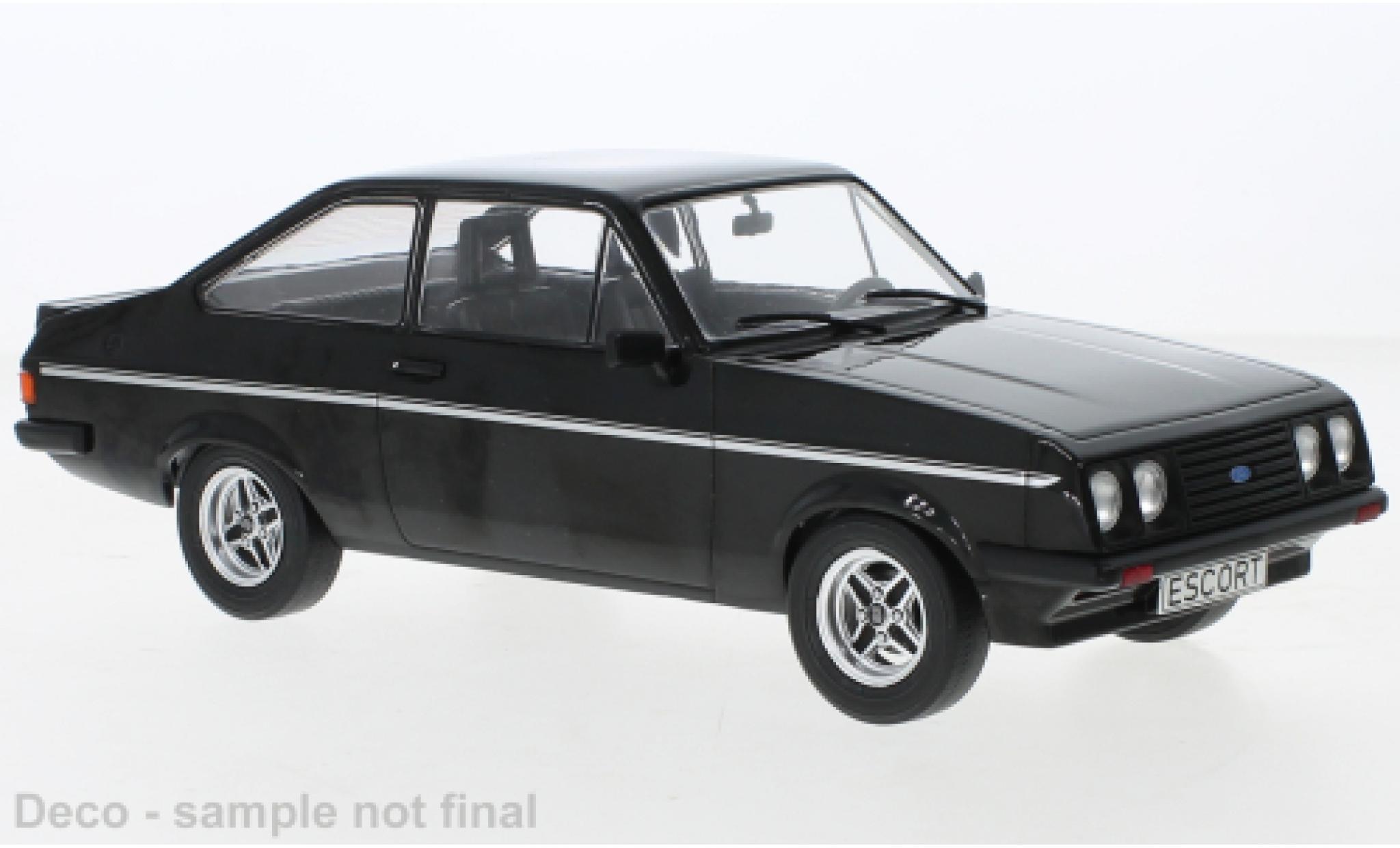 Ford Escort 1/18 MCG MK II RS 2000 black 1977 diecast model cars