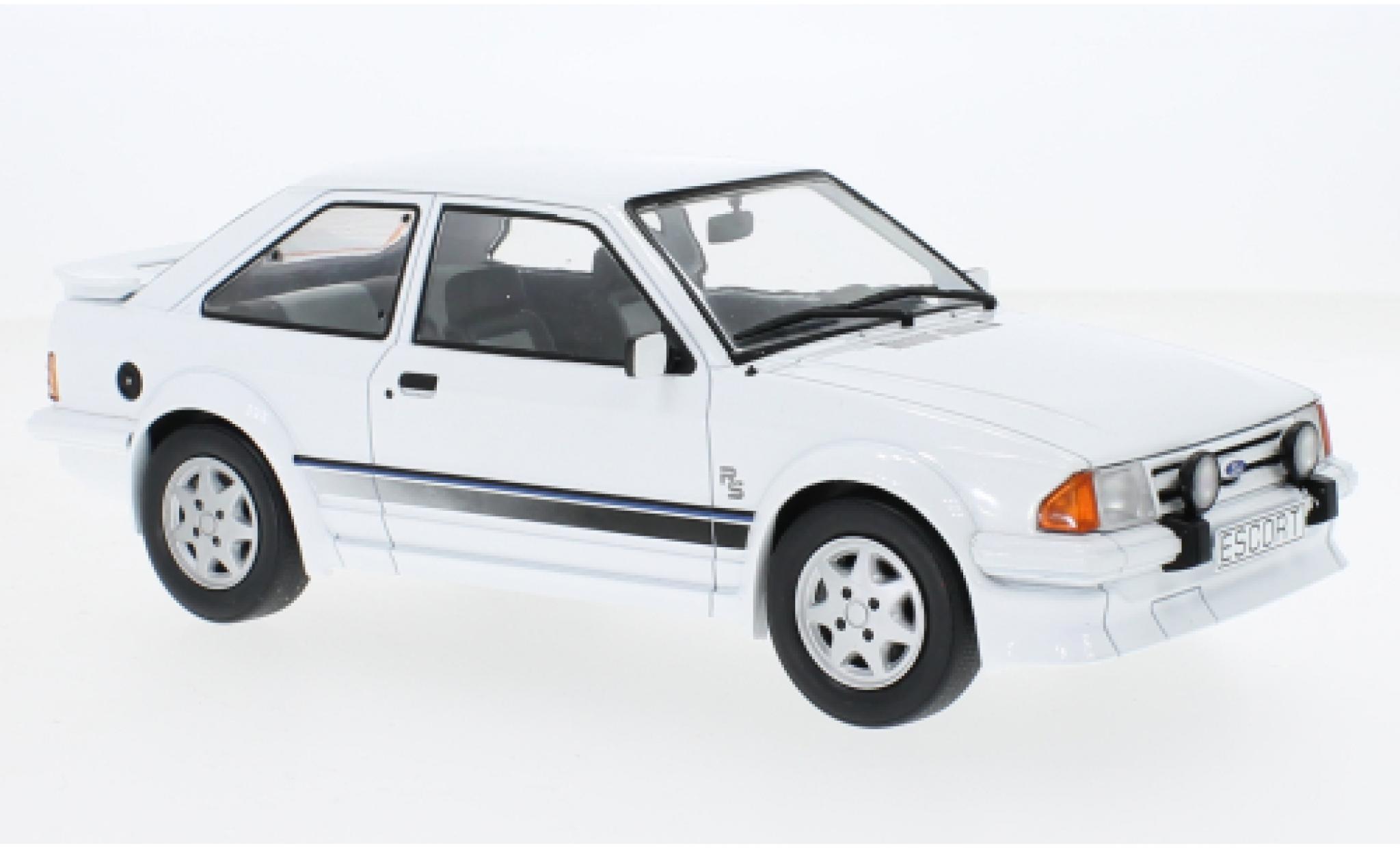 Ford Escort 1/18 MCG MK III RS Turbo white 1985 diecast model cars