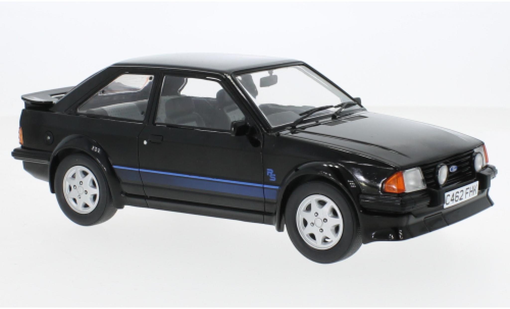Ford Escort 1/18 MCG MK III RS Turbo black 1985 diecast model cars