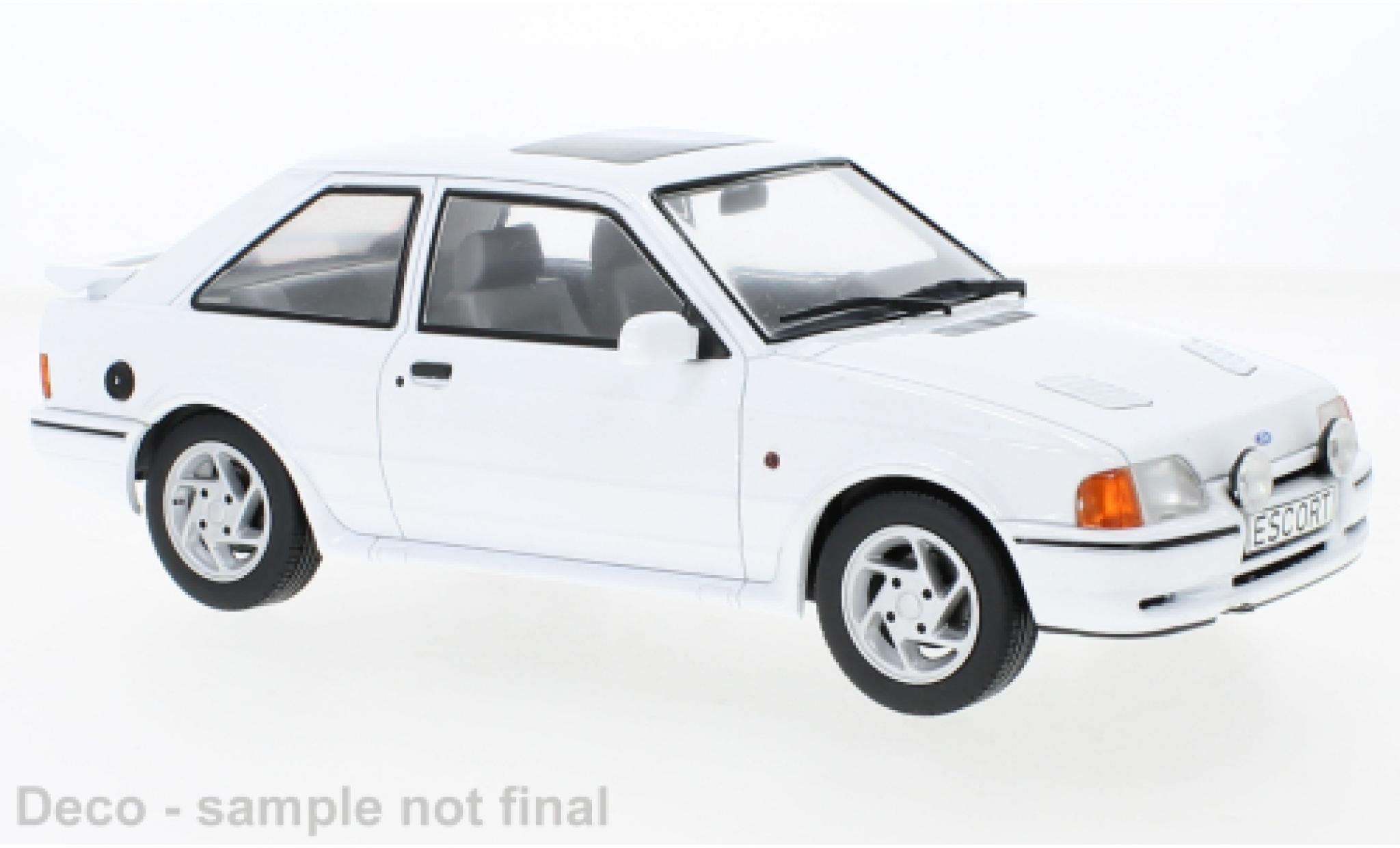 Ford Escort 1/18 MCG RS Turbo S2 white 1990 diecast model cars