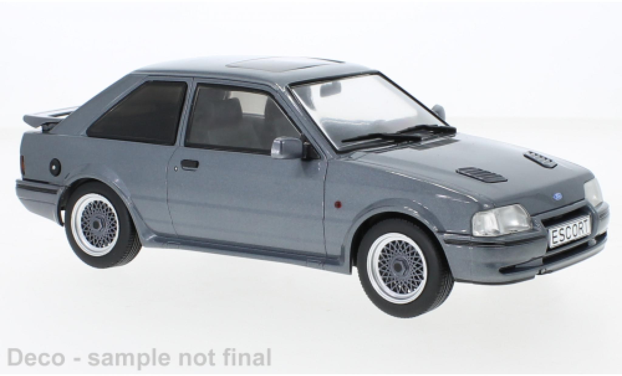 Ford Escort 1/18 MCG RS Turbo S2 metallise grey 1990 diecast model cars