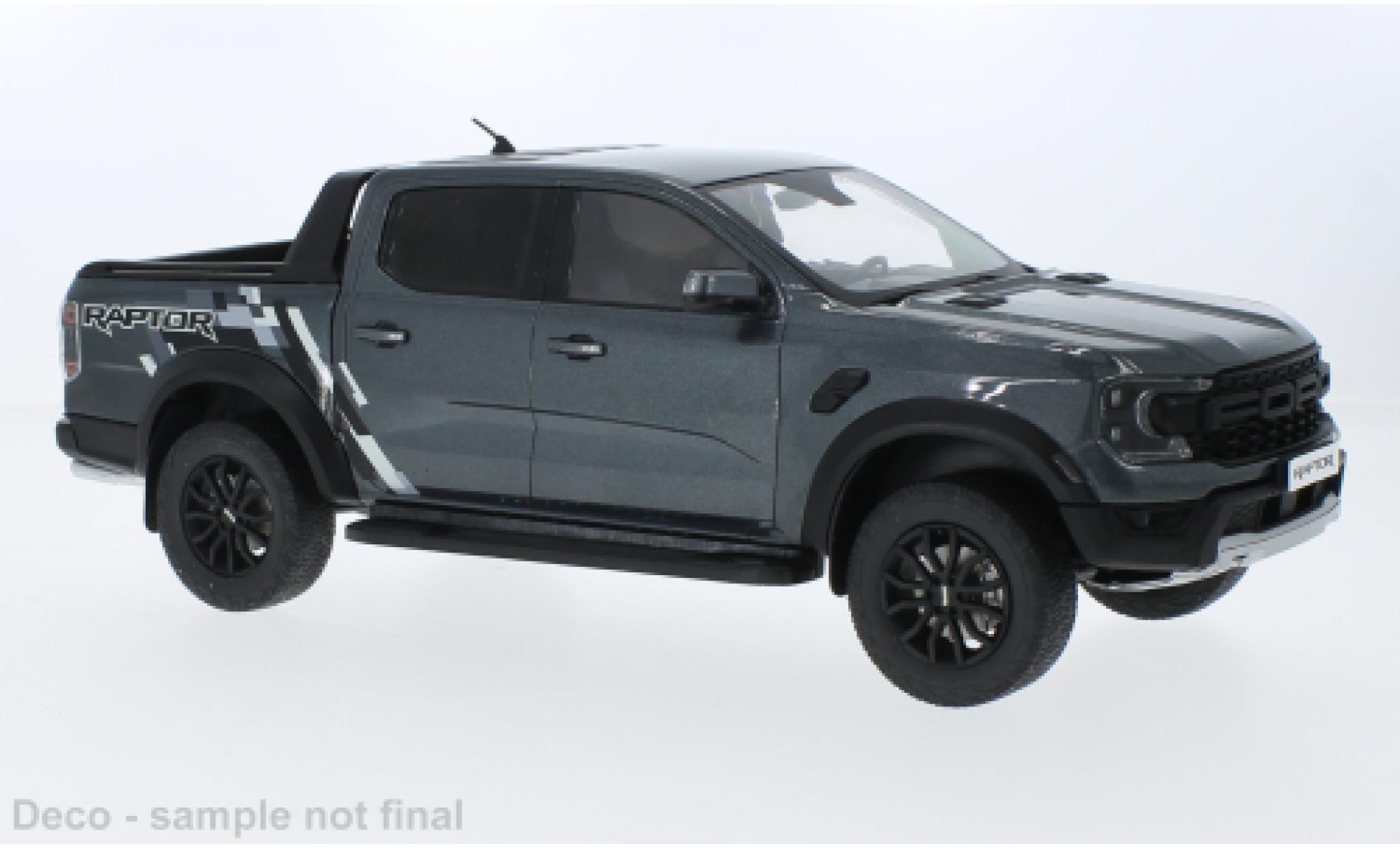 Ford Ranger 1/18 MCG Raptor metallise grey/D&eacute;corer 2023 diecast model cars