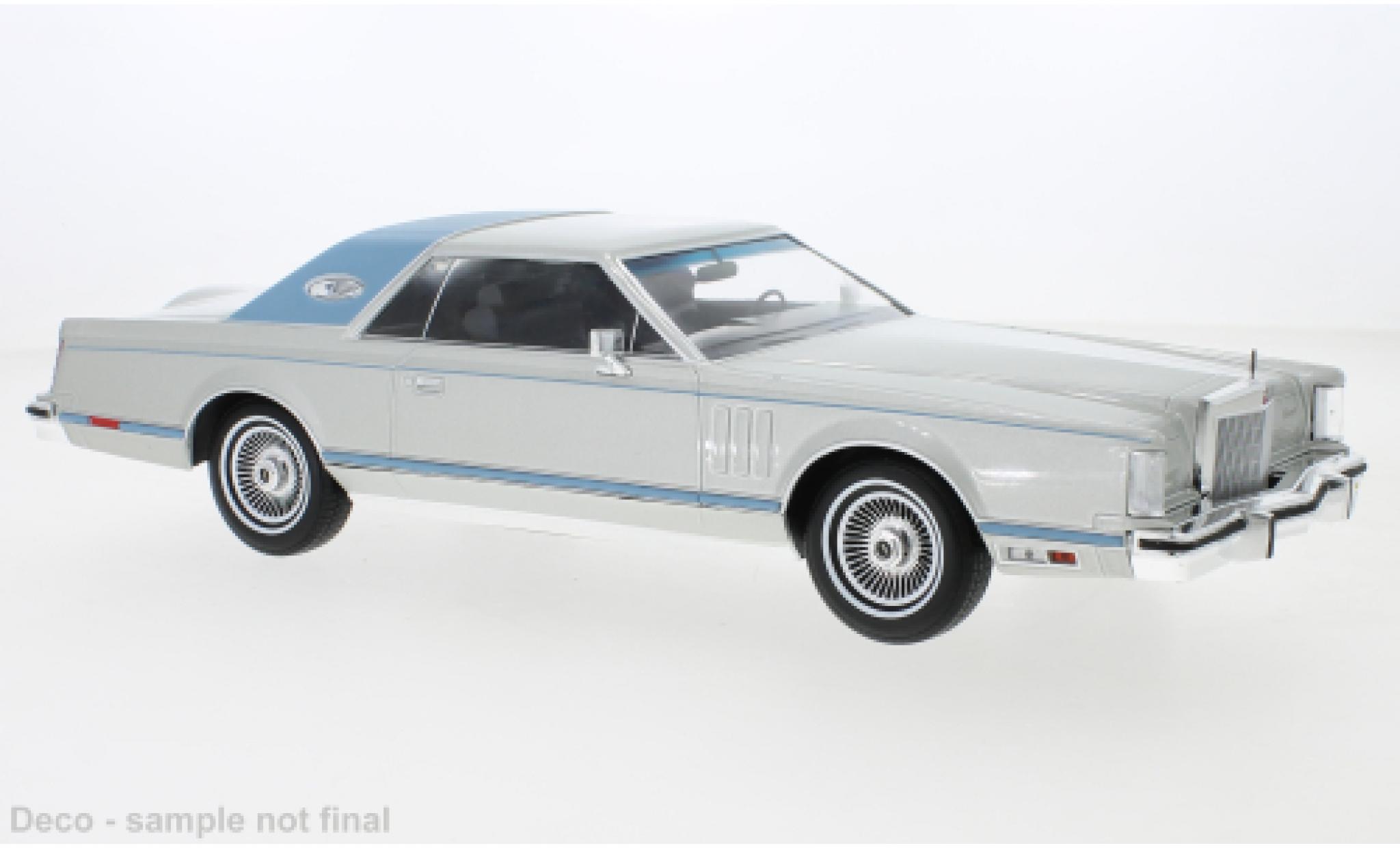 Lincoln Continental 1/18 MCG Mark V grey 1978 diecast model cars